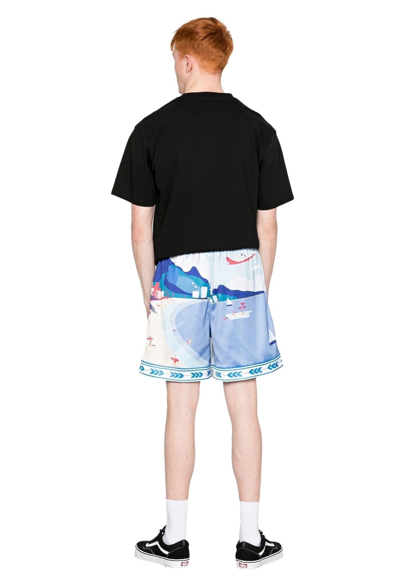 BERMUDA KARL KANI SMALL SIGNATURE NOTIF RESORT SHORTS - AREA ZERO