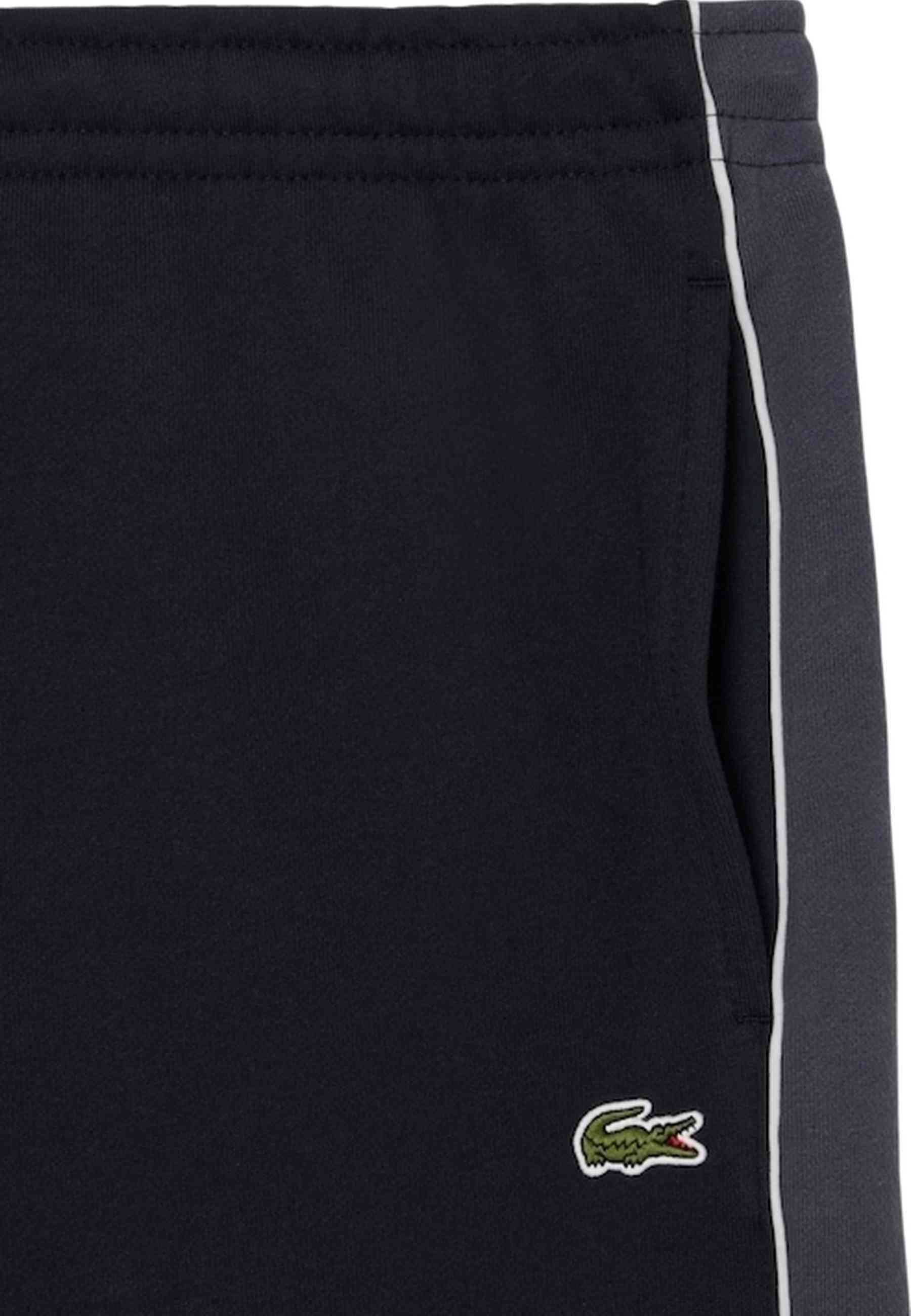 BERMUDA LACOSTE NEGRA REGULAR COLOURBLOCK FLEECE SHORT