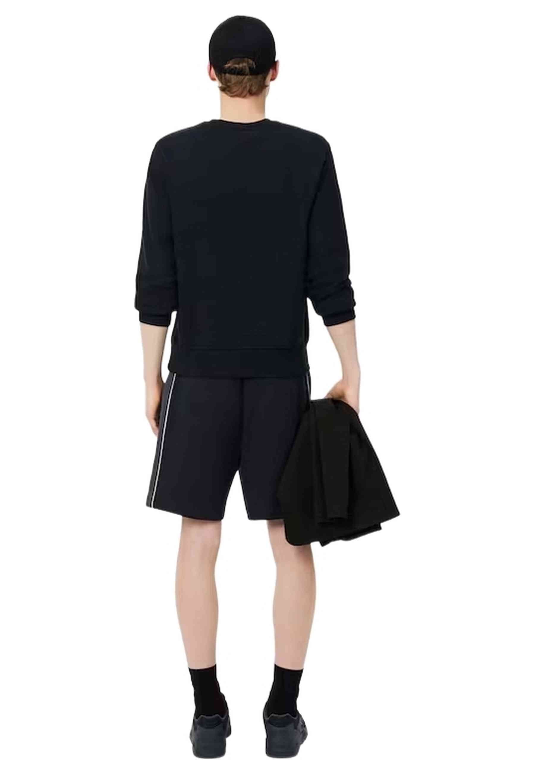 BERMUDA LACOSTE NEGRA REGULAR COLOURBLOCK FLEECE SHORT