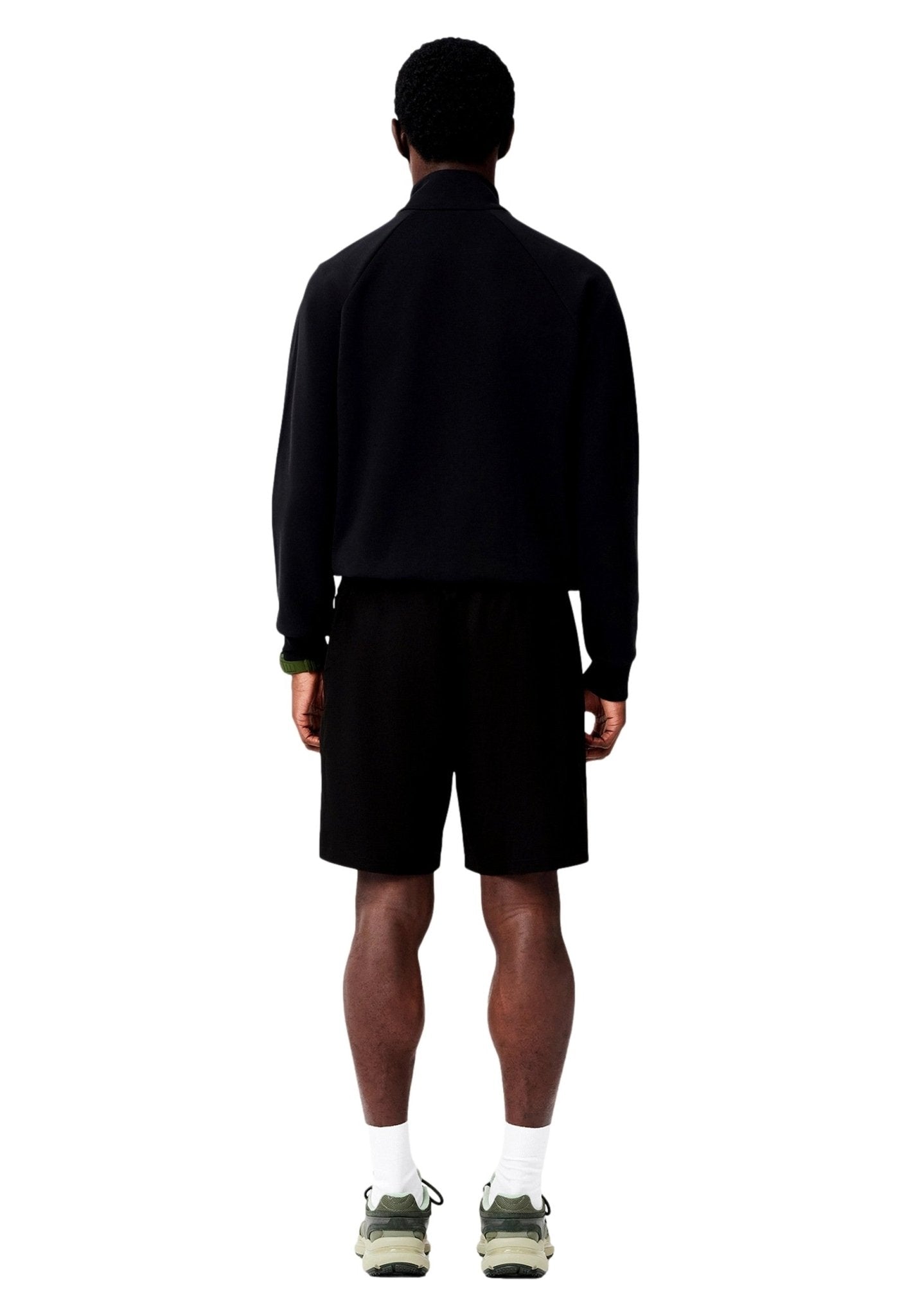 BERMUDA LACOSTE NEGRA RHOMBUS TAFFETA TENIS SHORT - AREA ZERO