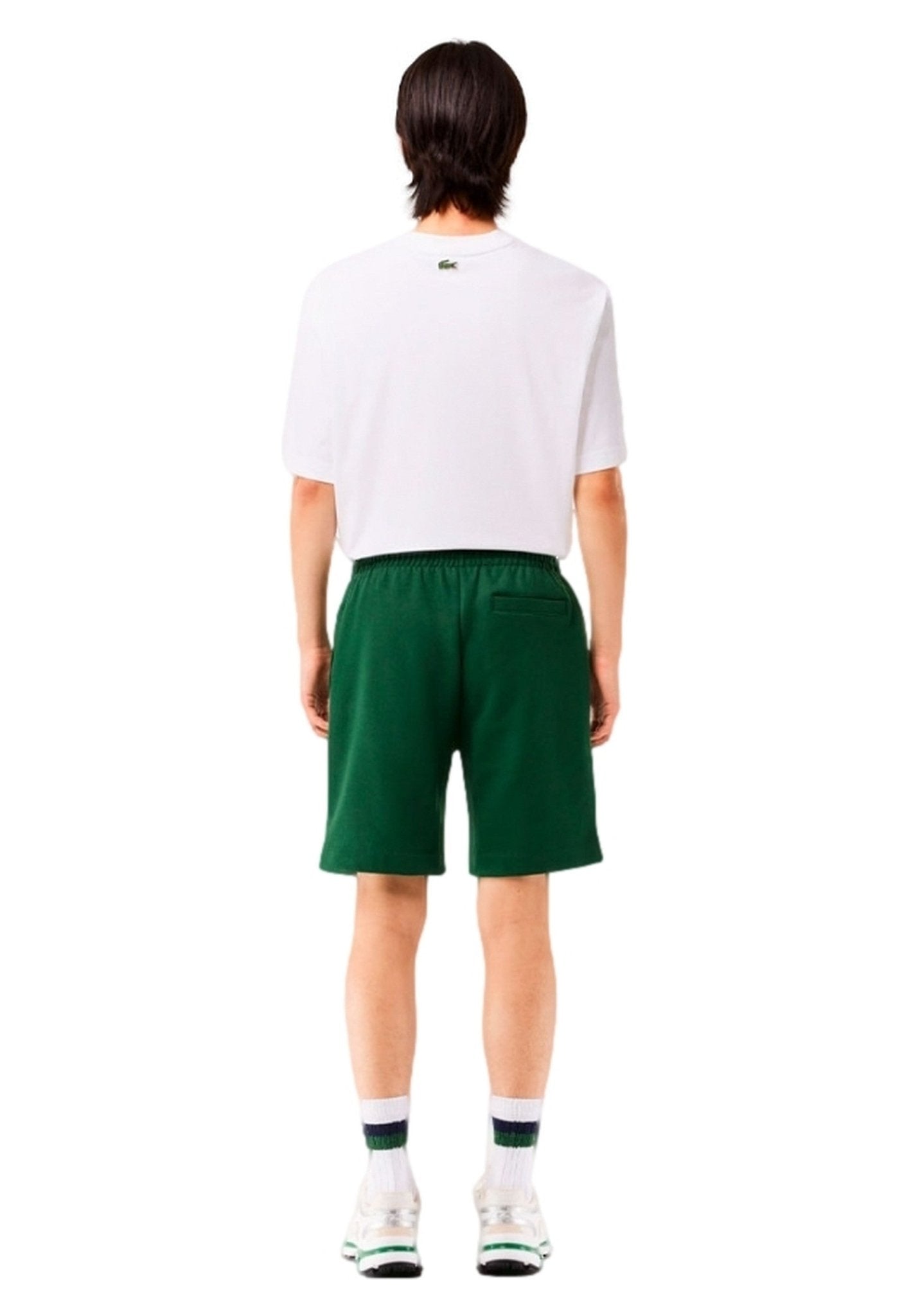 BERMUDA LACOSTE VERDE ESSENTIAL LOGO SHORT - AREA ZERO