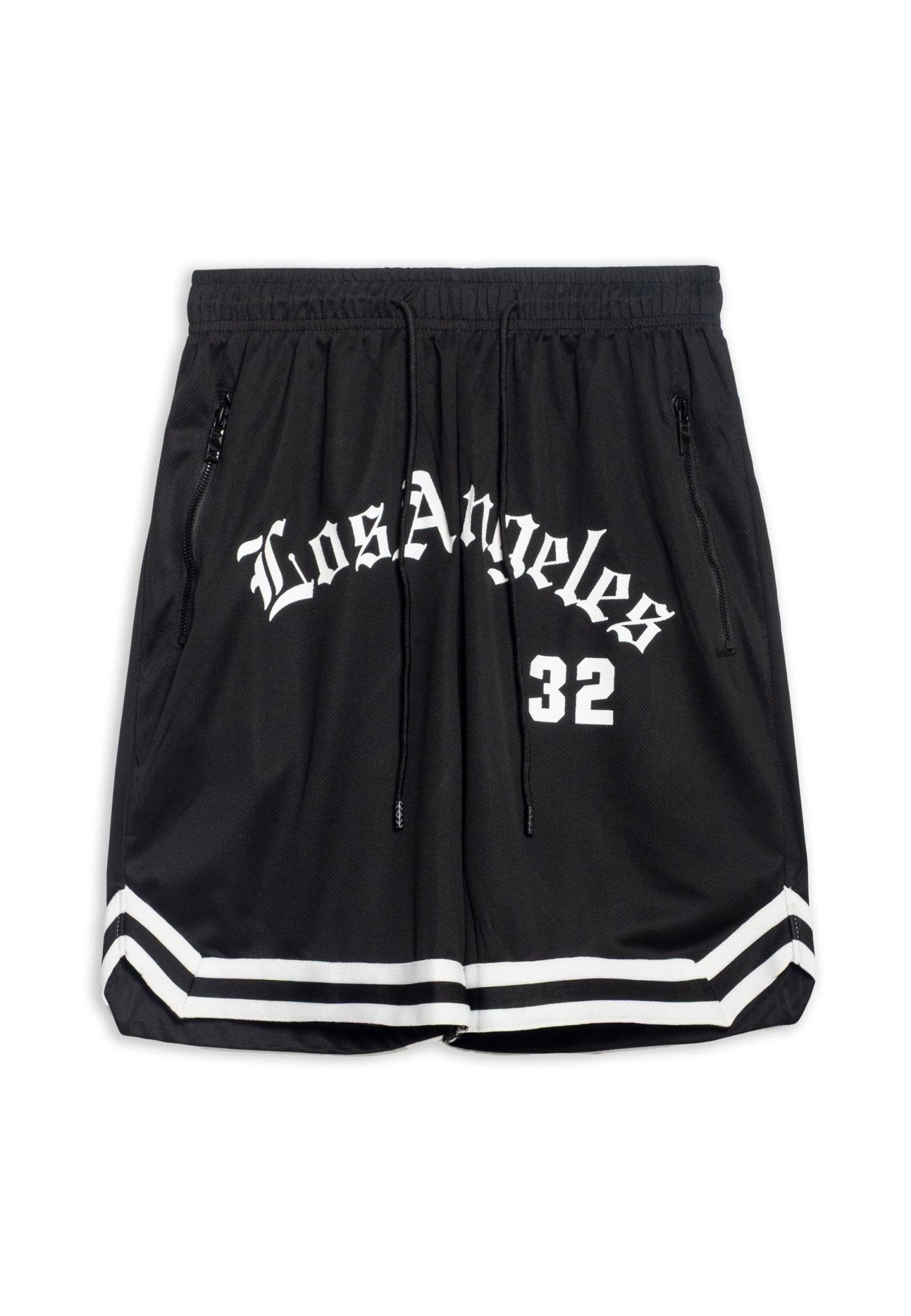 BERMUDA NEGRA LOS ANGELES 32 FRONT LOGO PANT - AREA ZERO