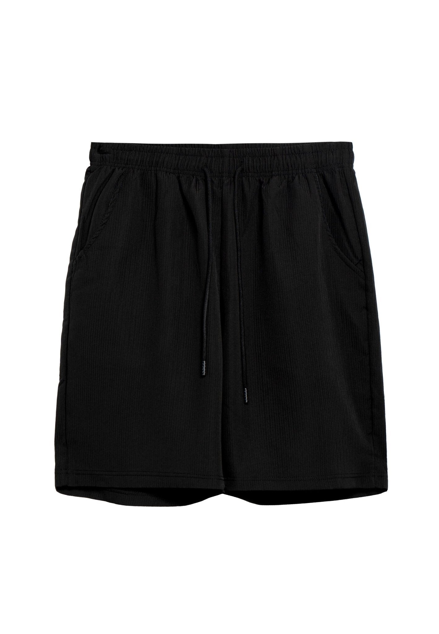 BERMUDA NEGRA STRIPPED SHORT - AREA ZERO