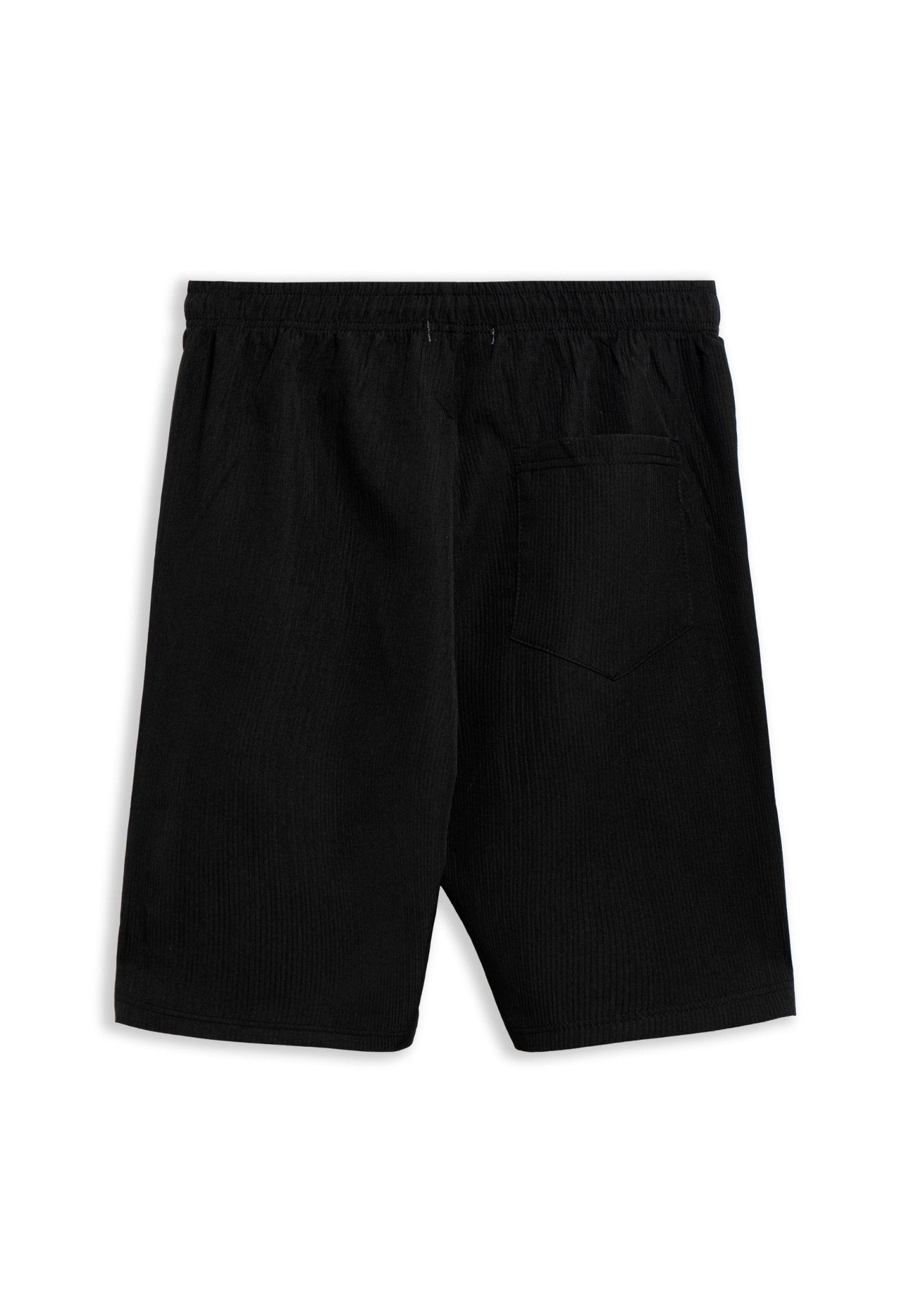 BERMUDA NEGRA STRIPPED SHORT - AREA ZERO