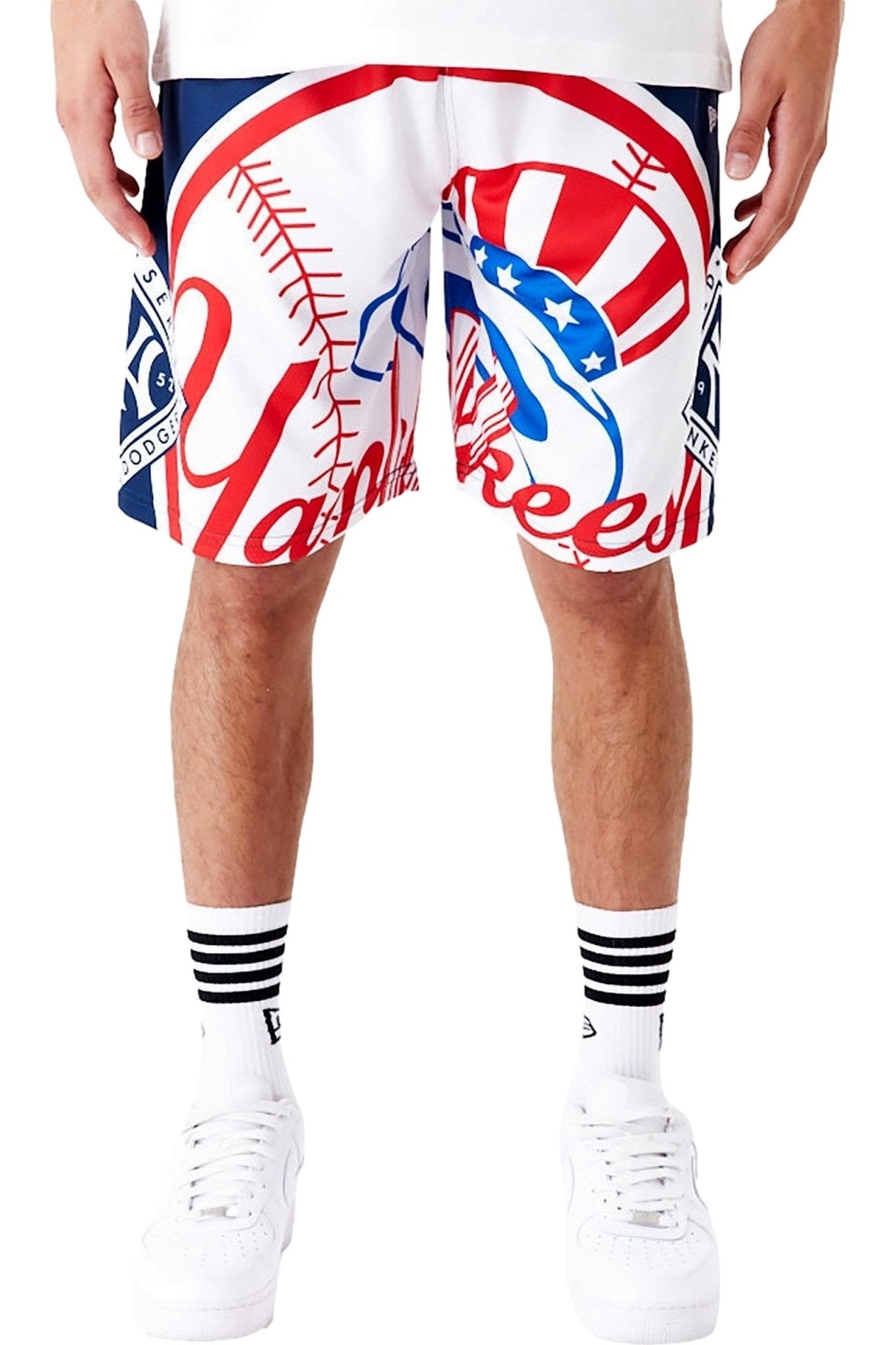 BERMUDA NEW ERA BLANCA YANKEES MLB LARGE LOGO SHORT NEYYAN - AREA ZERO