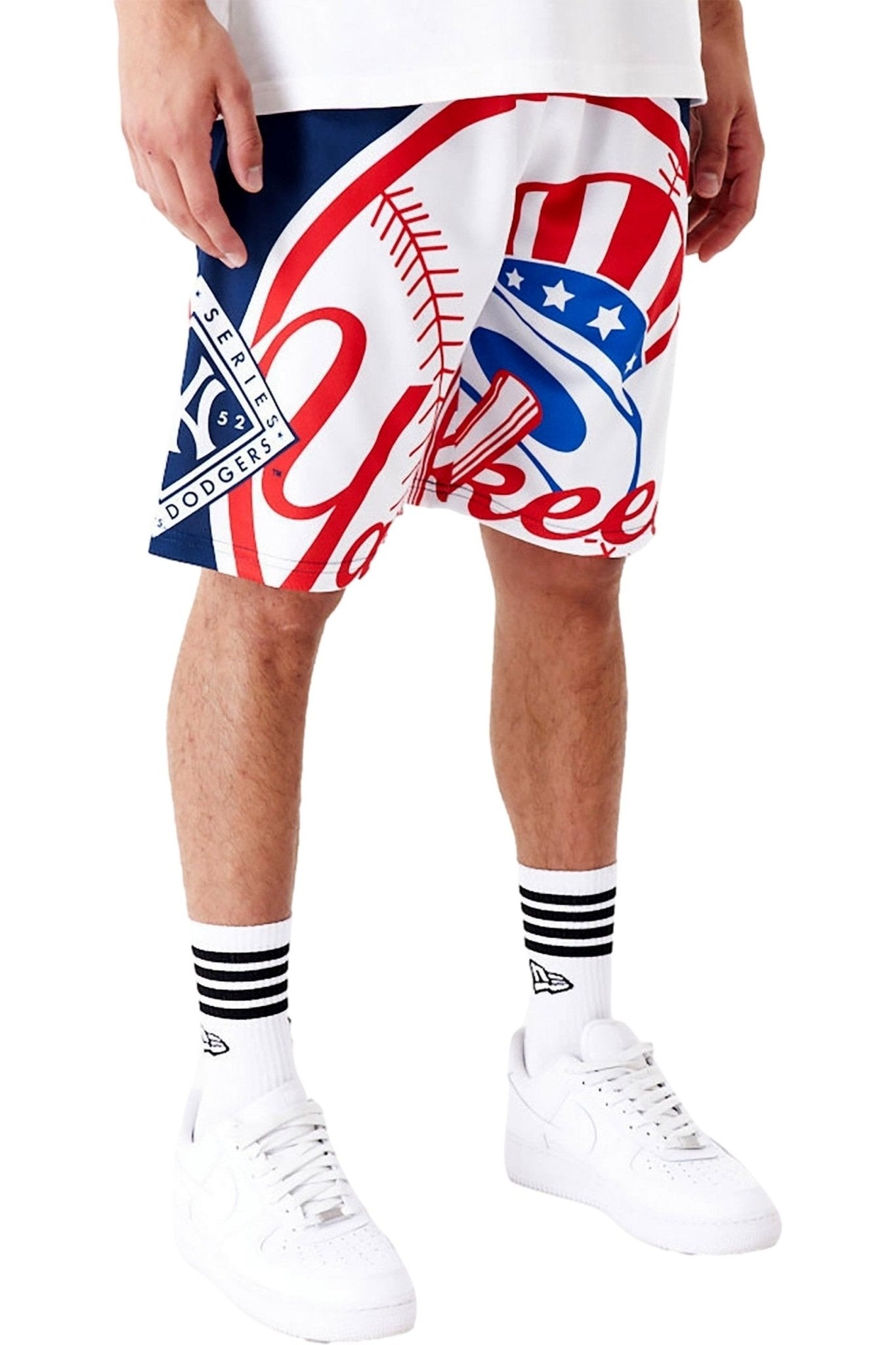 BERMUDA NEW ERA BLANCA YANKEES MLB LARGE LOGO SHORT NEYYAN - AREA ZERO