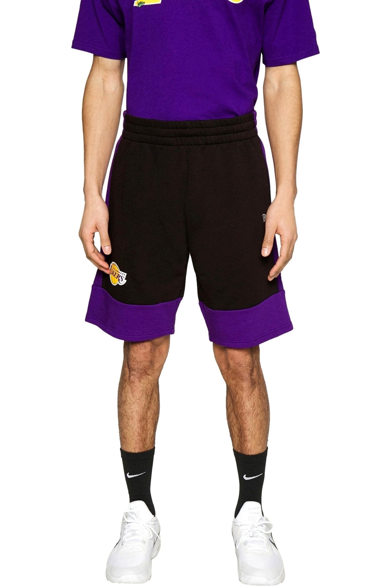 BERMUDA NEW ERA NEGRA LAKERS NBA COLOUR BLOCK SHORT LOSLAK - AREA ZERO