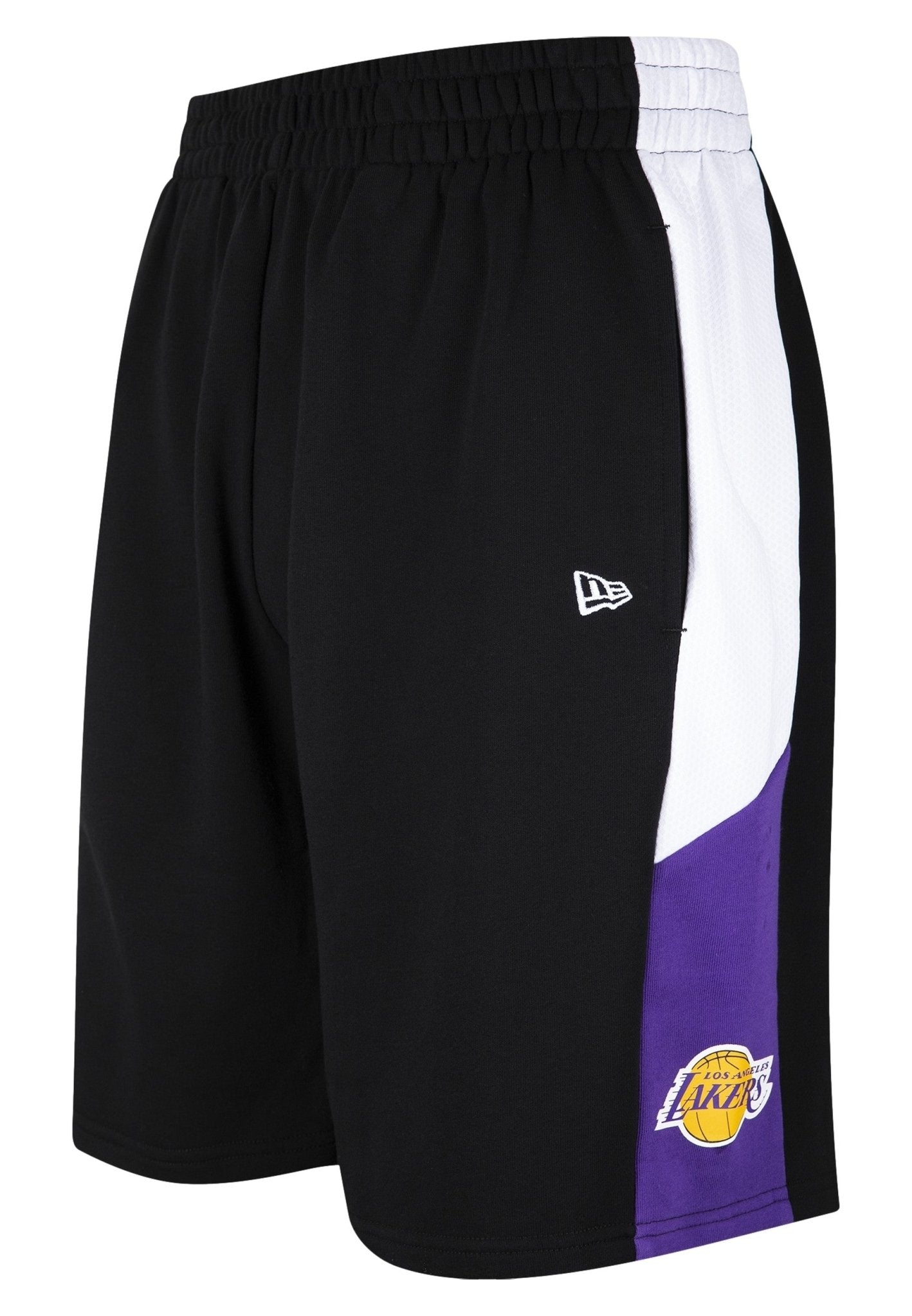BERMUDA NEW ERA NEGRA LAKERS NBA SIDE PANEL MESH SHORTS LOSLAK - AREA ZERO