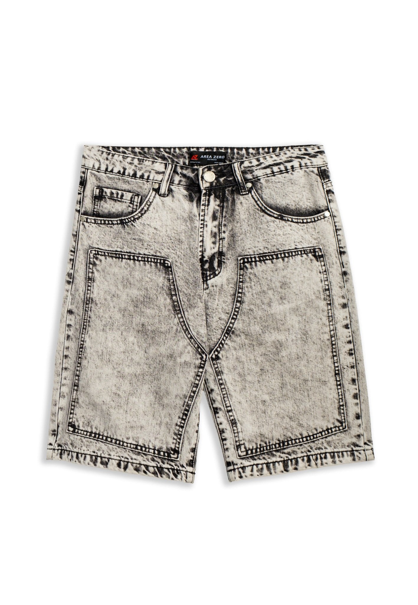 BERMUDA VAQUERA GRIS FRONT ITEM SHORT - AREA ZERO