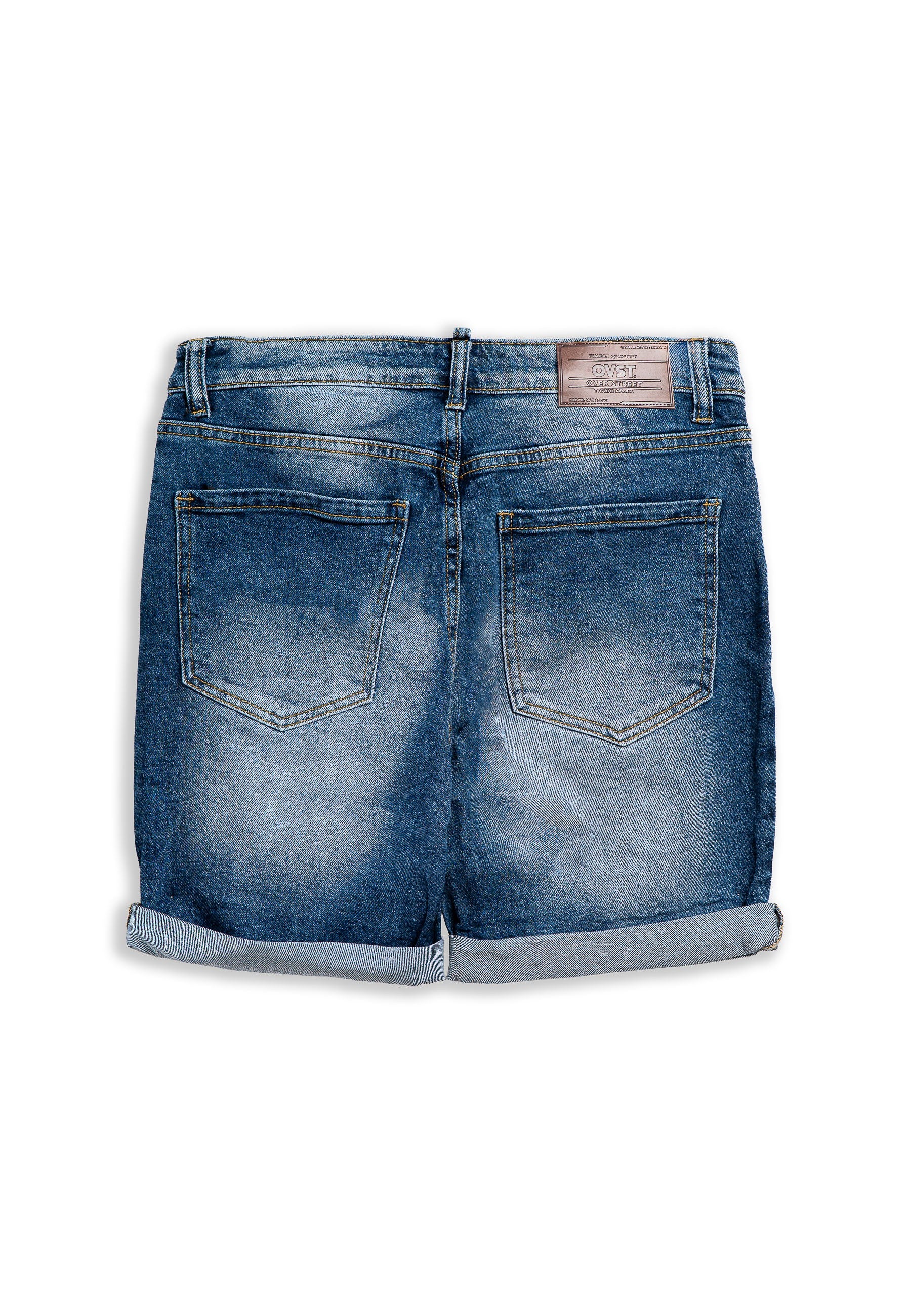 BERMUDA VAQUETA STW GASTADA UPSIDE HEM SHORT
