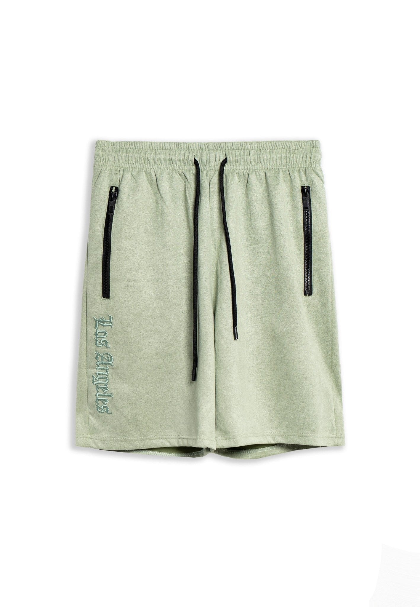BERMUDA VERDE LOS ANGELES SUEDE SHORT - AREA ZERO
