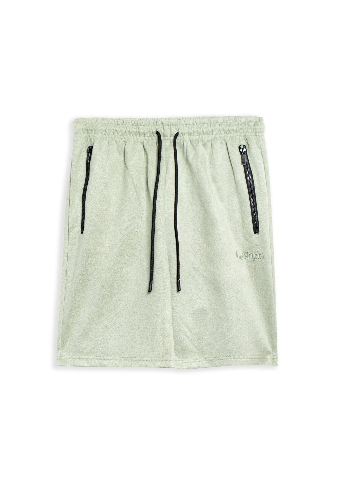 BERMUDA VERDE LOS ANGELES SUEDE SHORT - AREA ZERO
