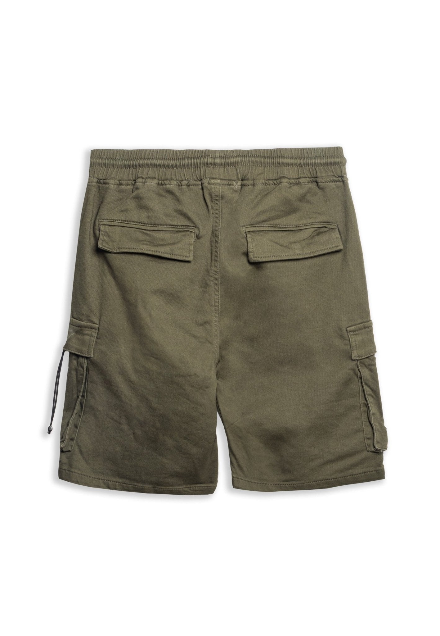 BERMUDA VERDE SIDE POCKETS RUBBER BAND SHORT - AREA ZERO