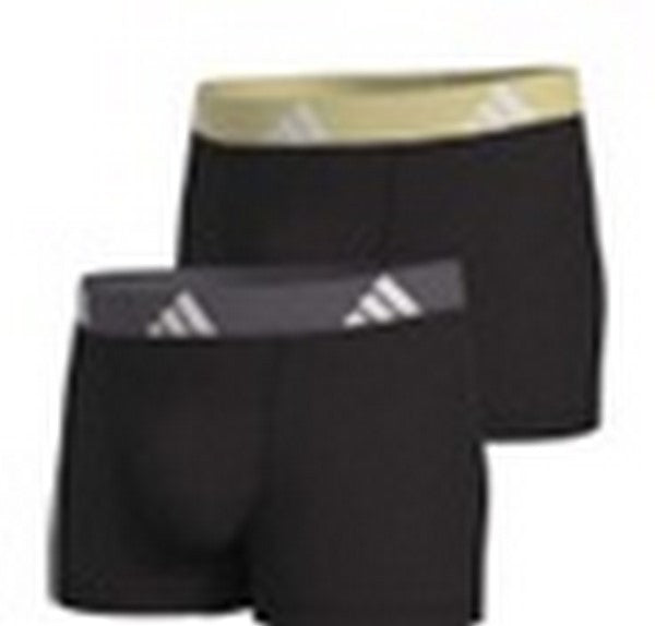BIPACK BOXERS ADIDAS NEGROS ACTIVE FLEX COTTON PACK