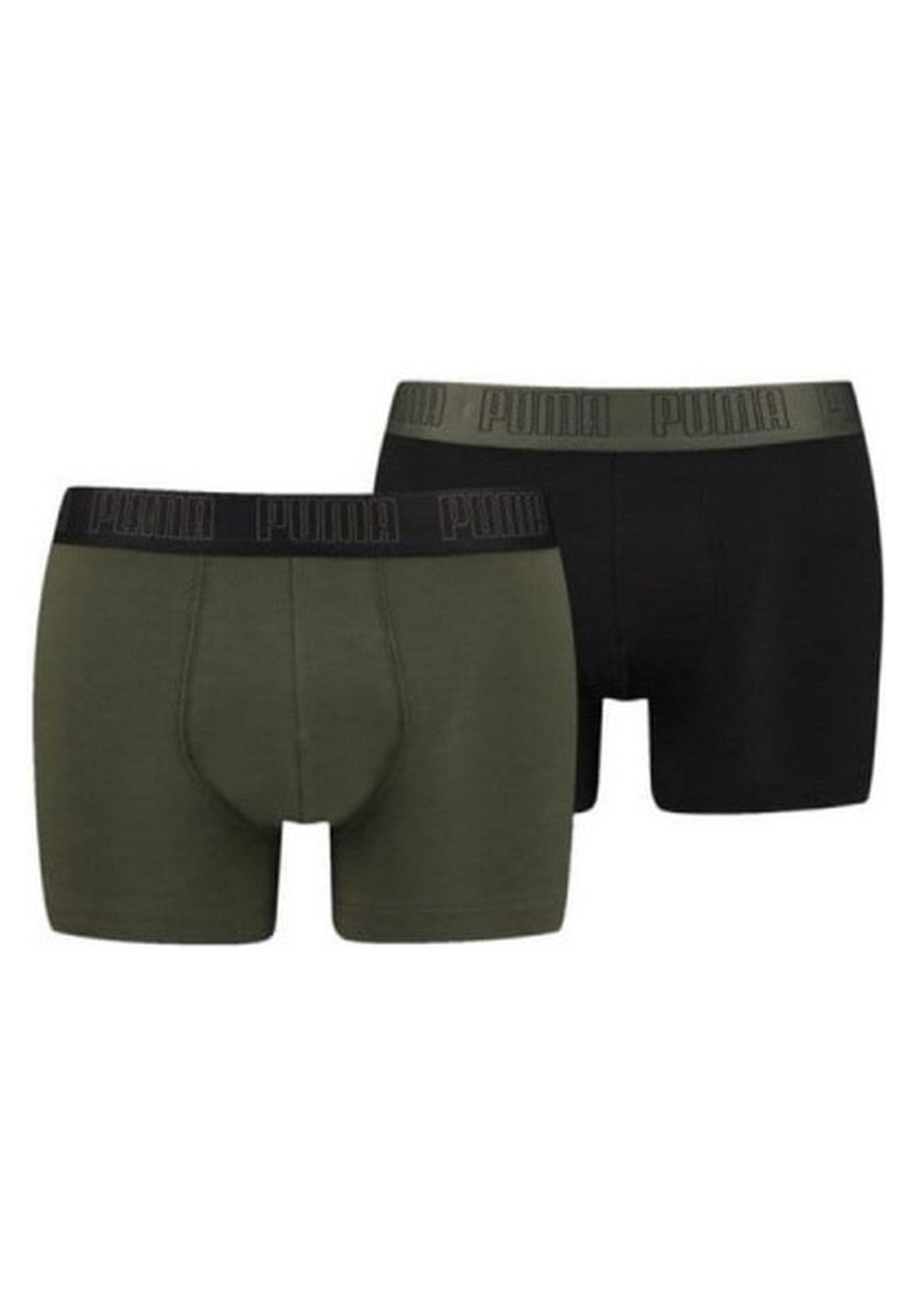 BIPACK BOXERS PUMA FOREST NIGHT/ BLACK COTTON TRUNK - AREA ZERO