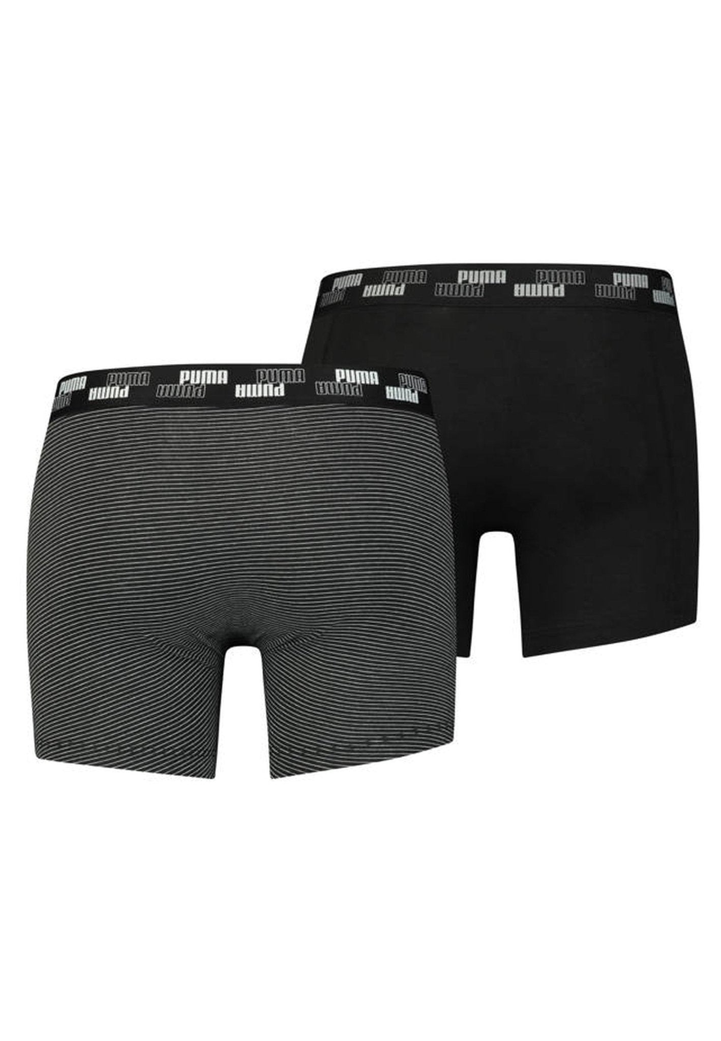 BIPACK BOXERS PUMA NEGROS YD MINI STRIPE TRUNK - AREA ZERO