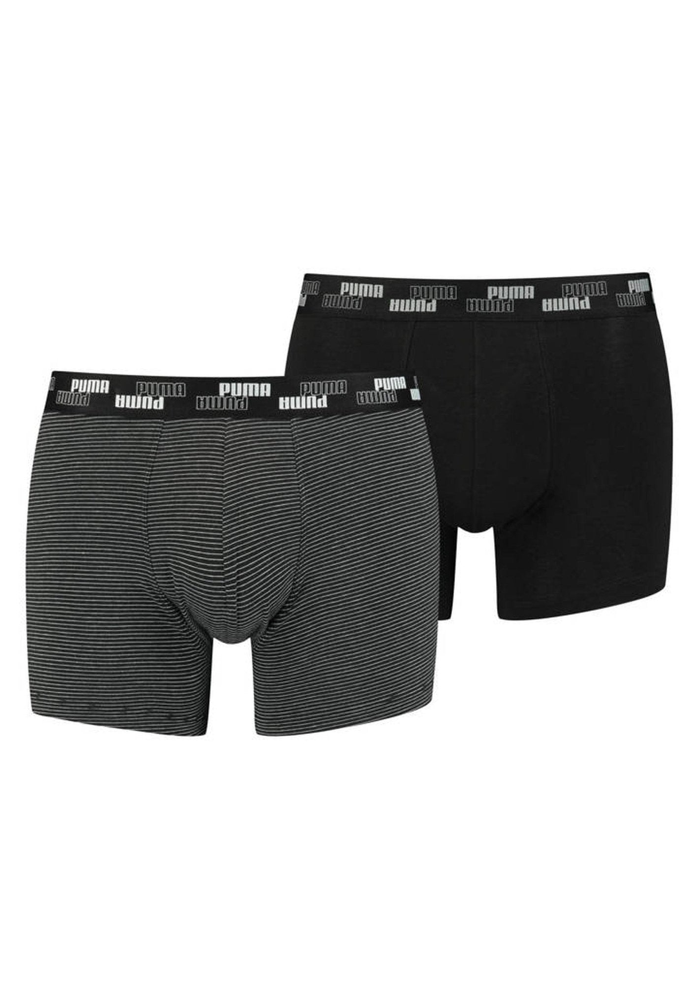 BIPACK BOXERS PUMA NEGROS YD MINI STRIPE TRUNK - AREA ZERO