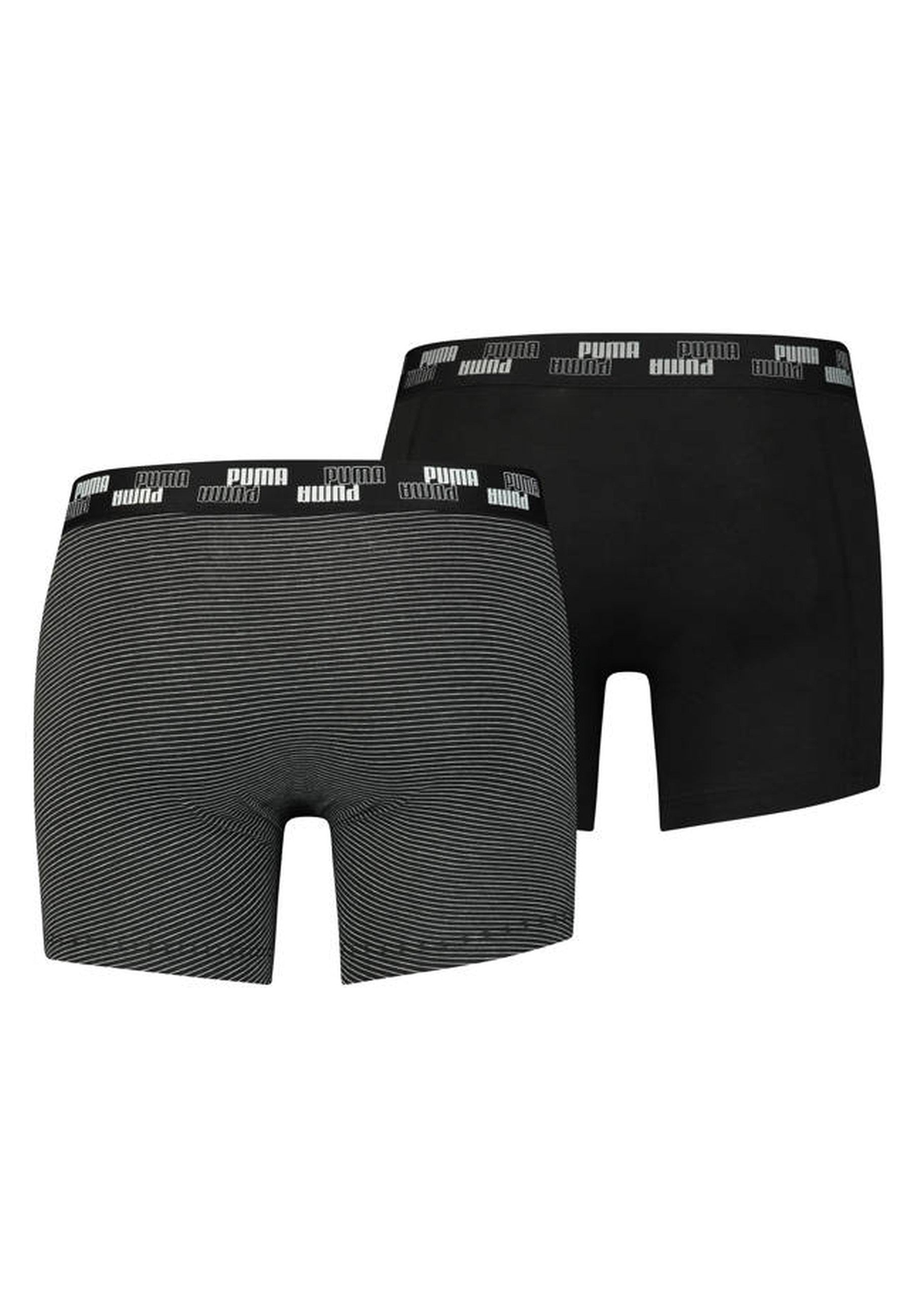 BIPACK BOXERS PUMA NEGROS YD MINI STRIPE TRUNK