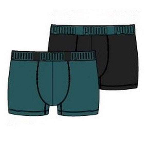 BIPACK BOXERS PUMA VERDE/NEGRO EVERYDAY MEN TRUNK
