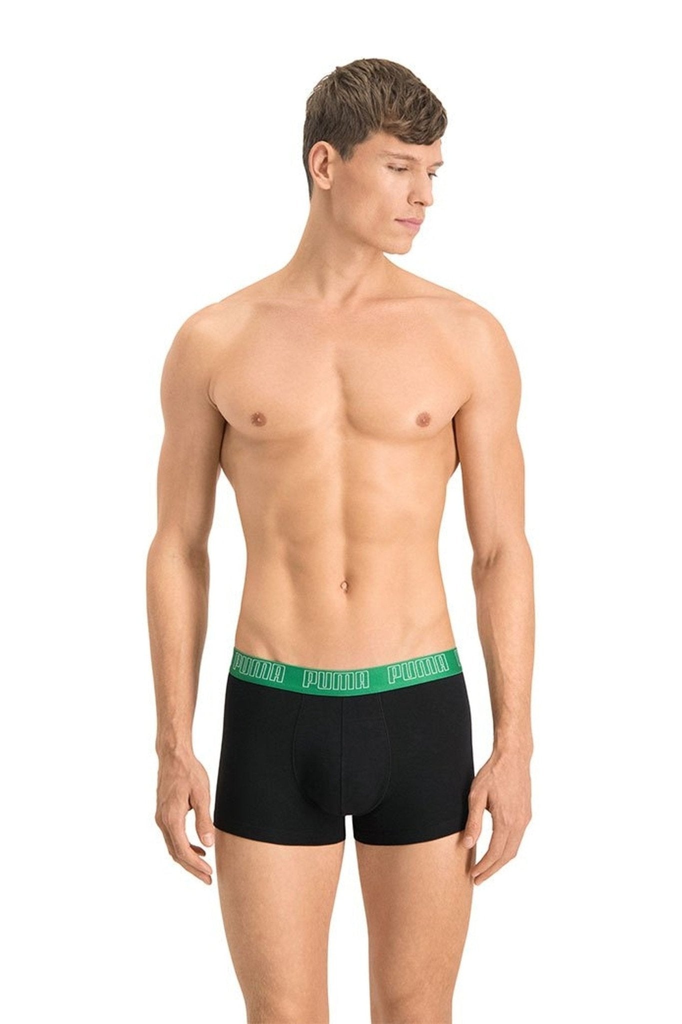 BIPACK BOXERS PUMA VERDE/NEGRO BASIC TRUNK - AREA ZERO