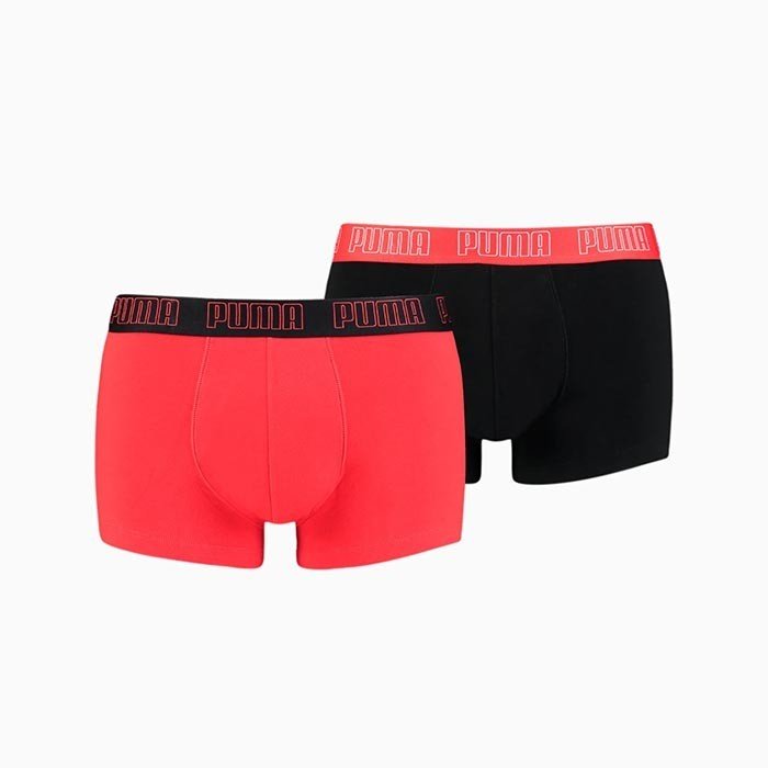 BIPACK BOXERS ROJO/NEGRO BASIC TRUNK - AREA ZERO