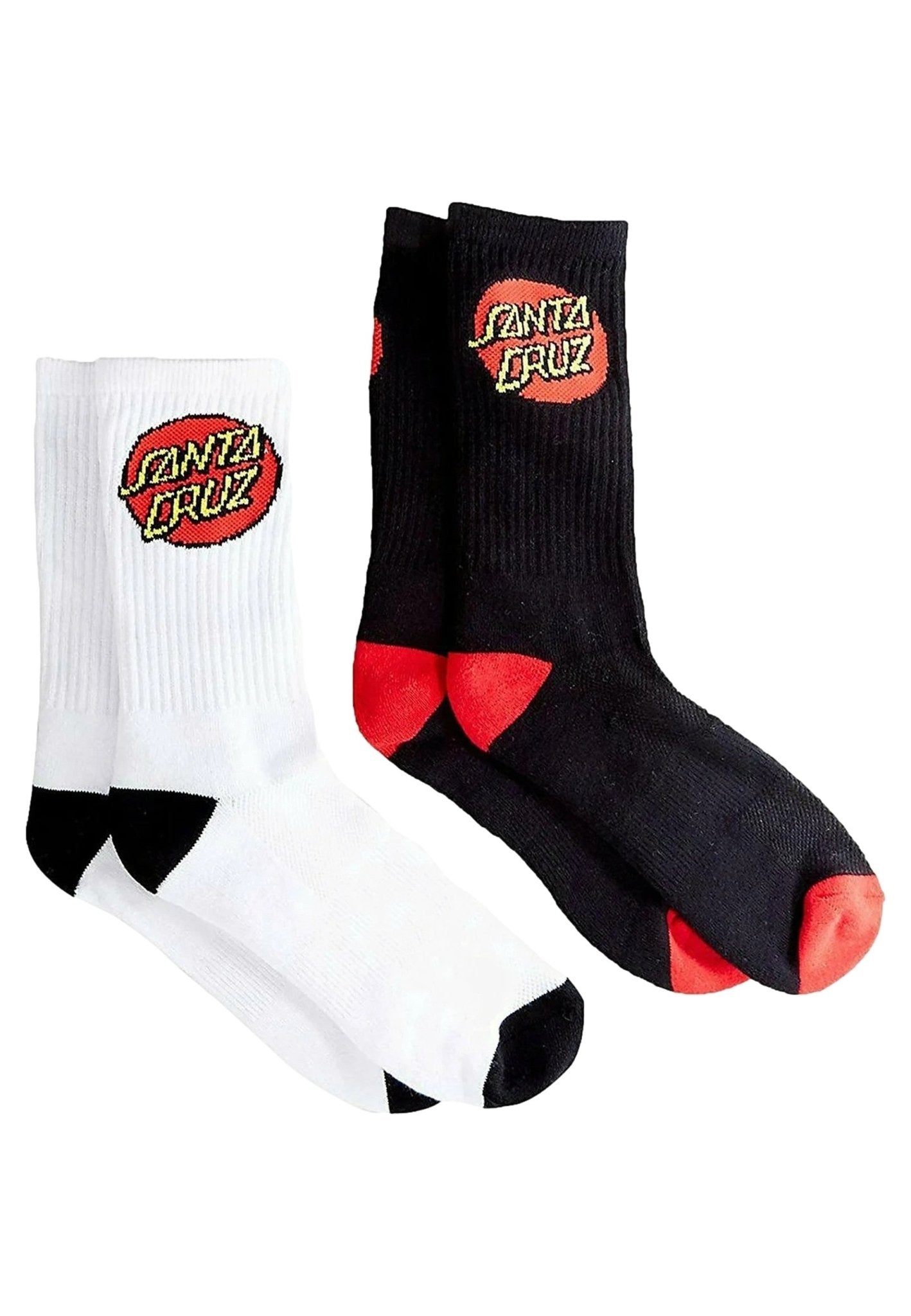 BIPACK CALCETINES SANTA CRUZ BLANCO/NEGRO CLASSIC DOT SOCKS ASSORTED - AREA ZERO