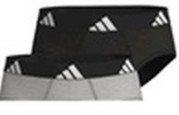BIPACK SLIPS ADIDAS NEGRO/BLANCO ACTIVE FLEX COTTON PACK