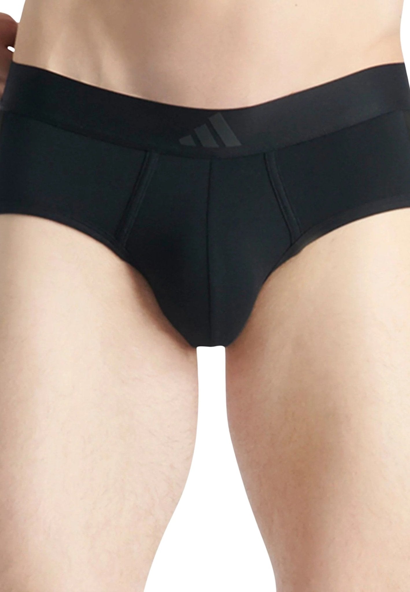 BIPACK SLIPS ADIDAS NEGROS ACTIVE FLEX COTTON 3 STRIPES PACK - AREA ZERO