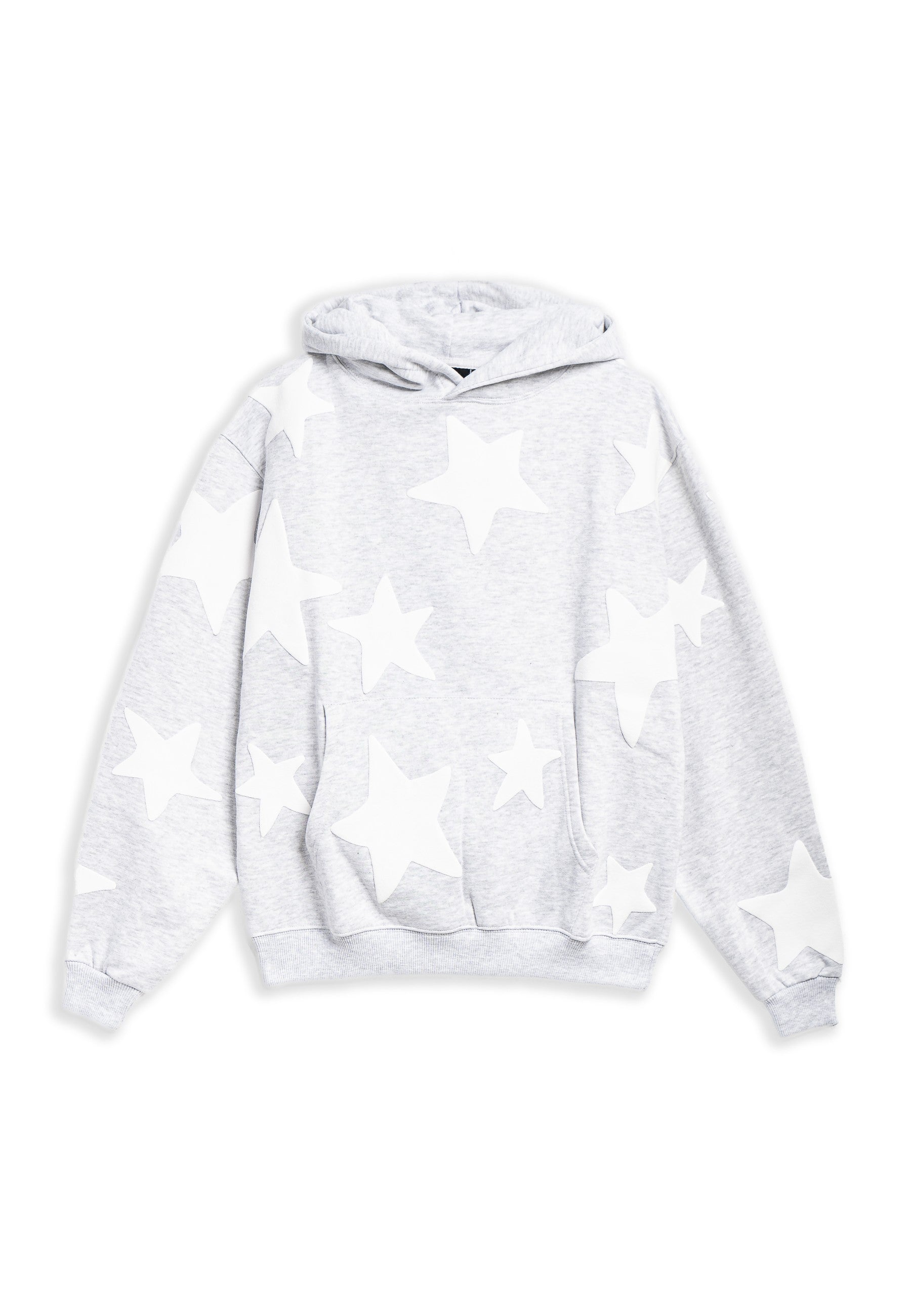 SUDADERA GRIS/BLANCA FALLING STARS HOODIE