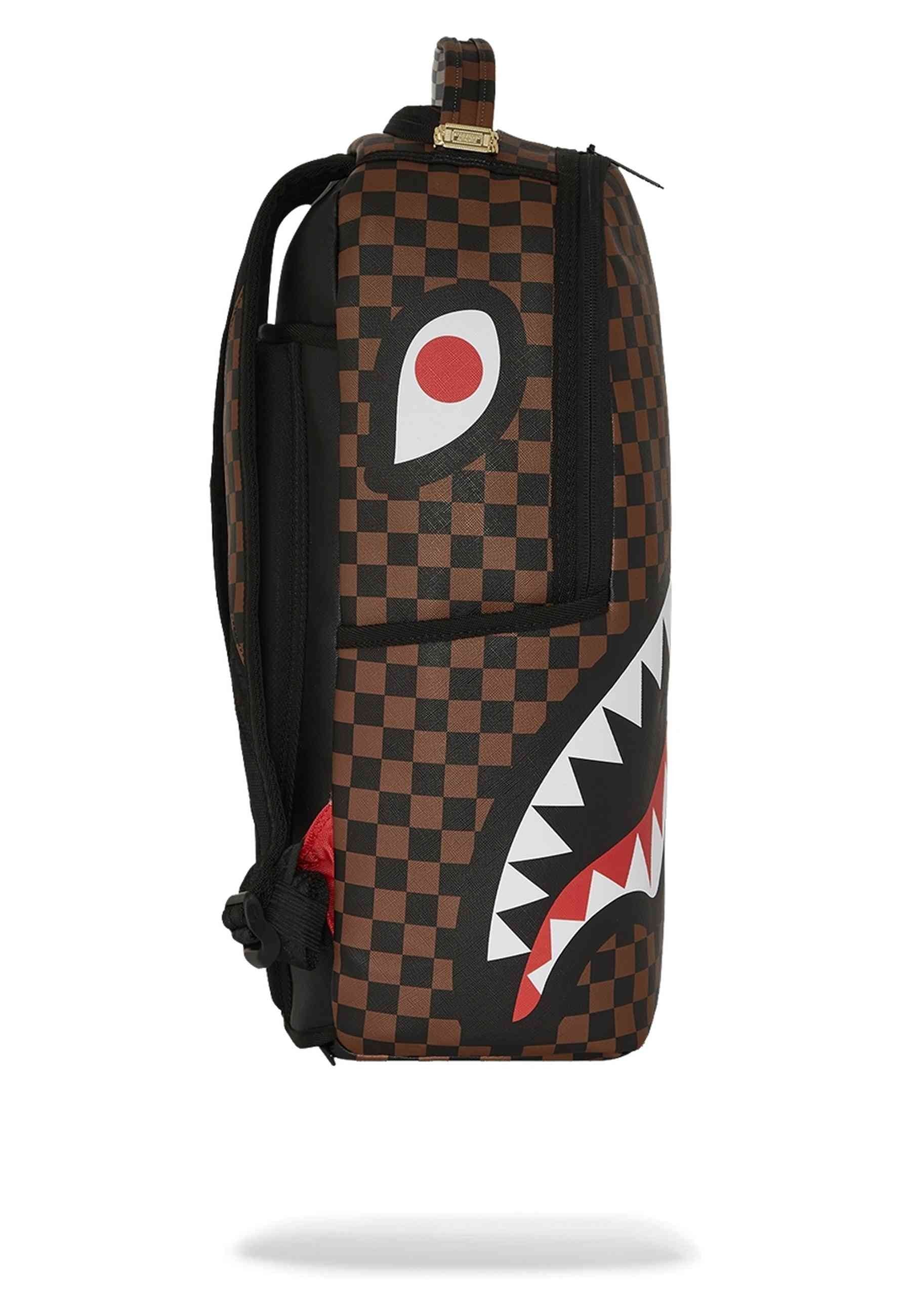 MOCHILA SPRAYGROUND MARRON/BLANCA SPLIT ROSE SHARK IN PARIS BACKPACK