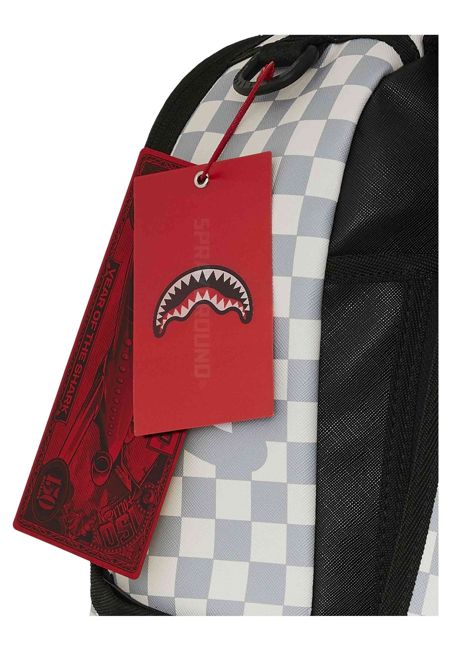 MOCHILA SPRAYGROUND MARRON/BLANCA SPLIT ROSE SHARK IN PARIS BACKPACK