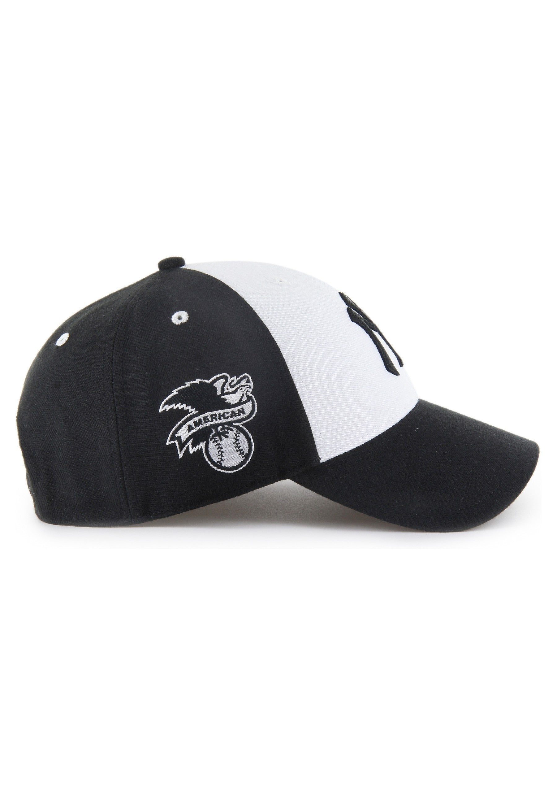 GORRA 47 BRAND NEGRA/BLANCA YANKEES REPLICA SURE SHOR MVP