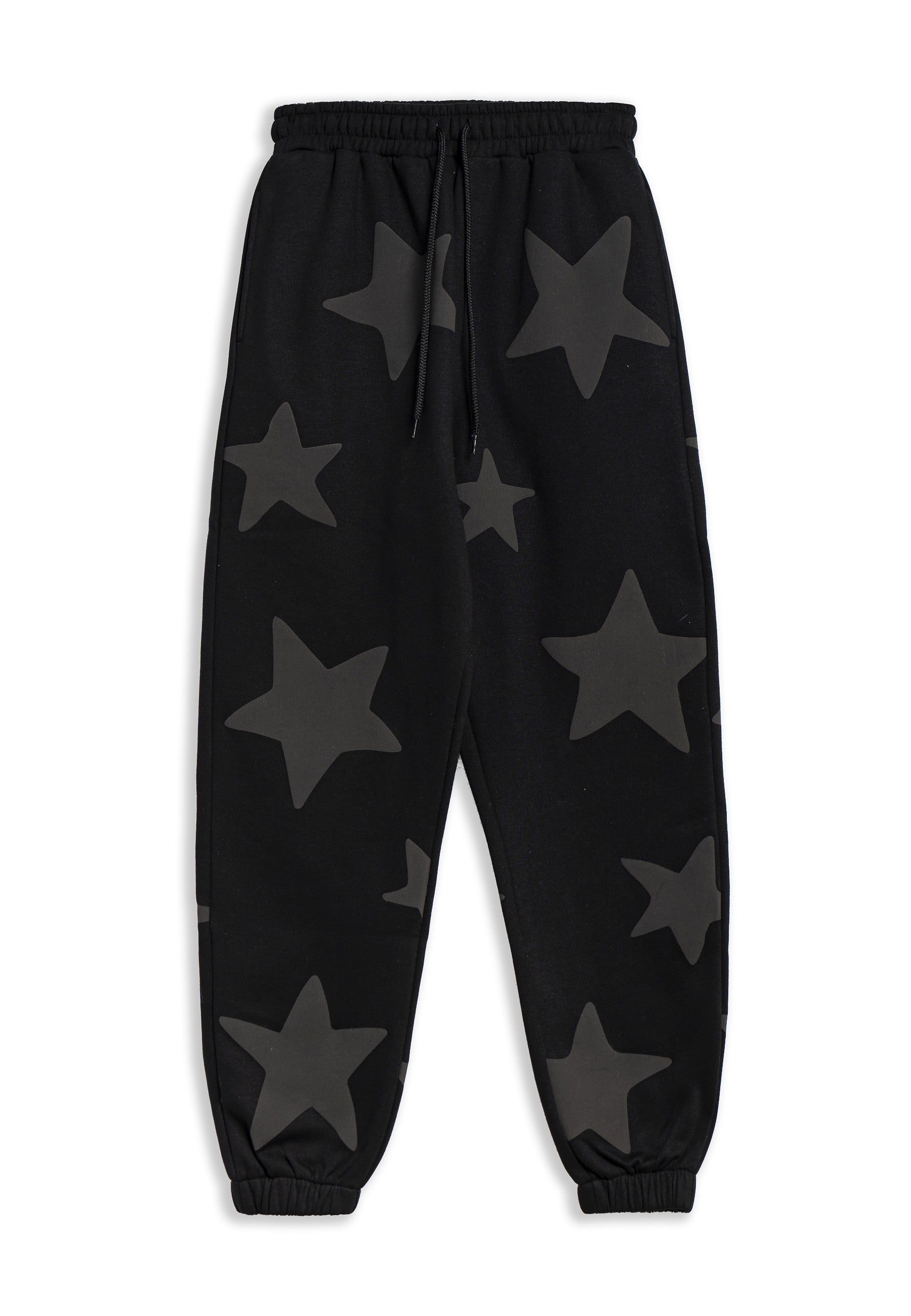 PANTALON NEGRO/BLANCO FALLING STARS JOGGER