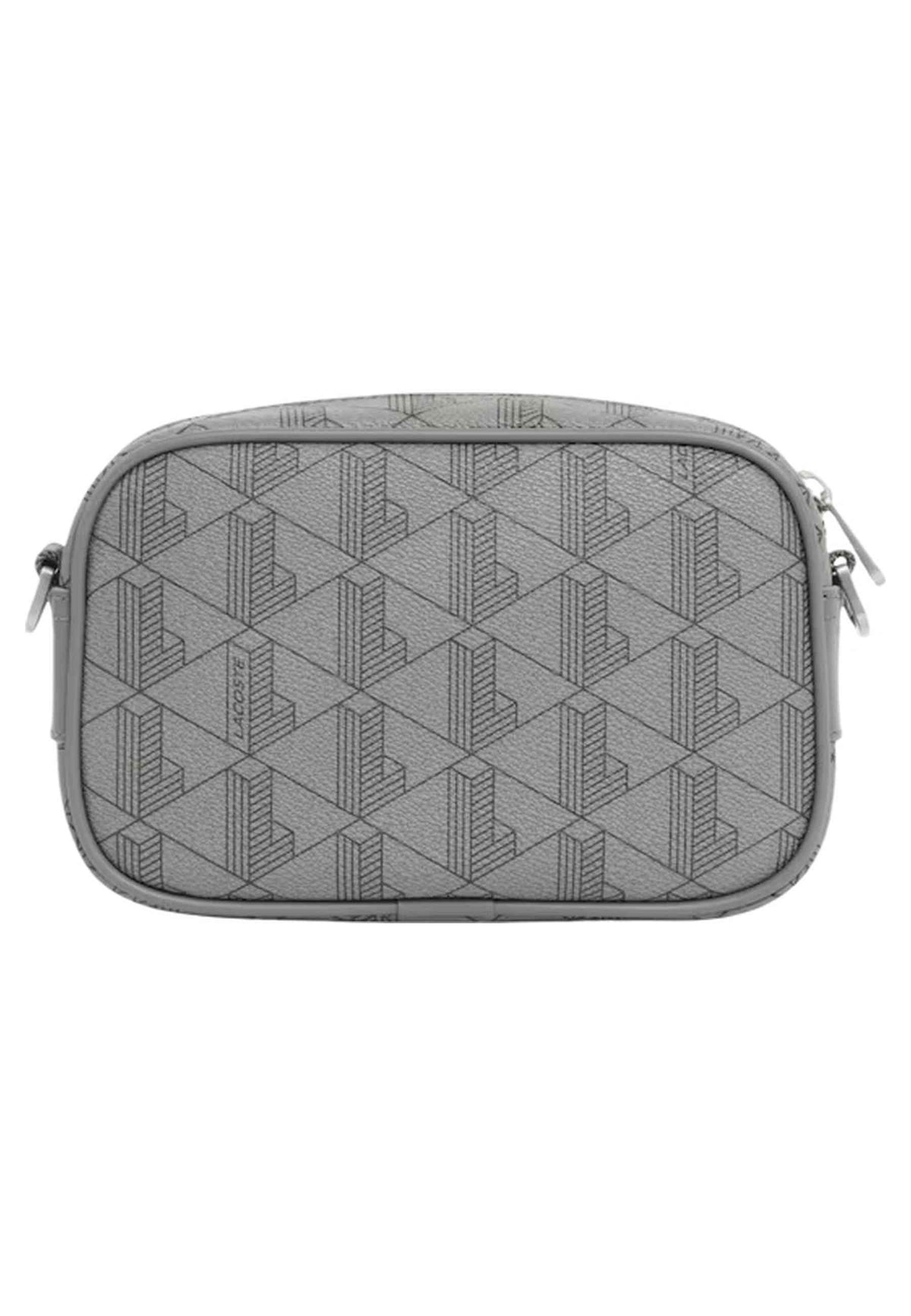 BOLSO LACOSTE GRIS MONOGRAM THE BLEND MESSENGER BAG