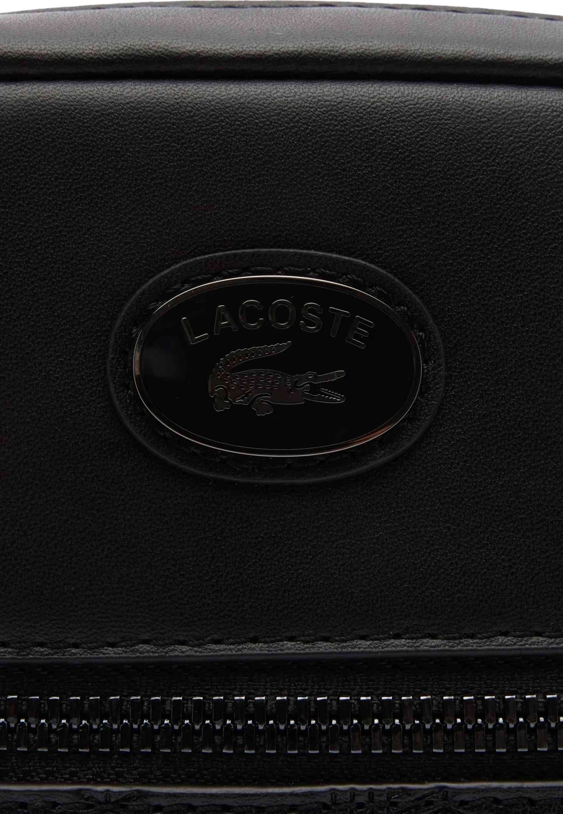 BOLSO LACOSTE NEGRO MONOGRAM MESSENGER BAG