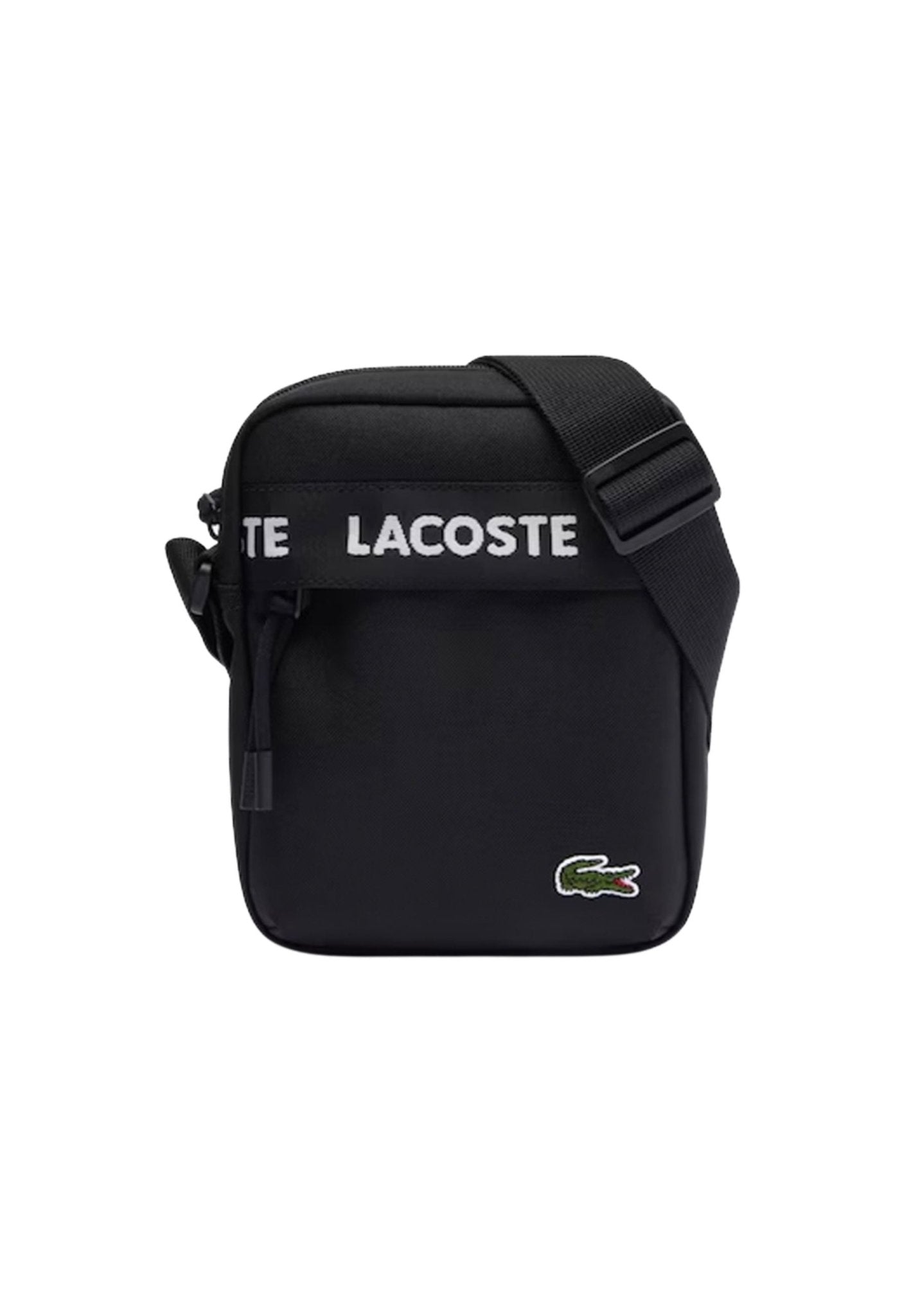 BOLSO LACOSTE NEGRO NEOCROC SHULDER BAG - AREA ZERO