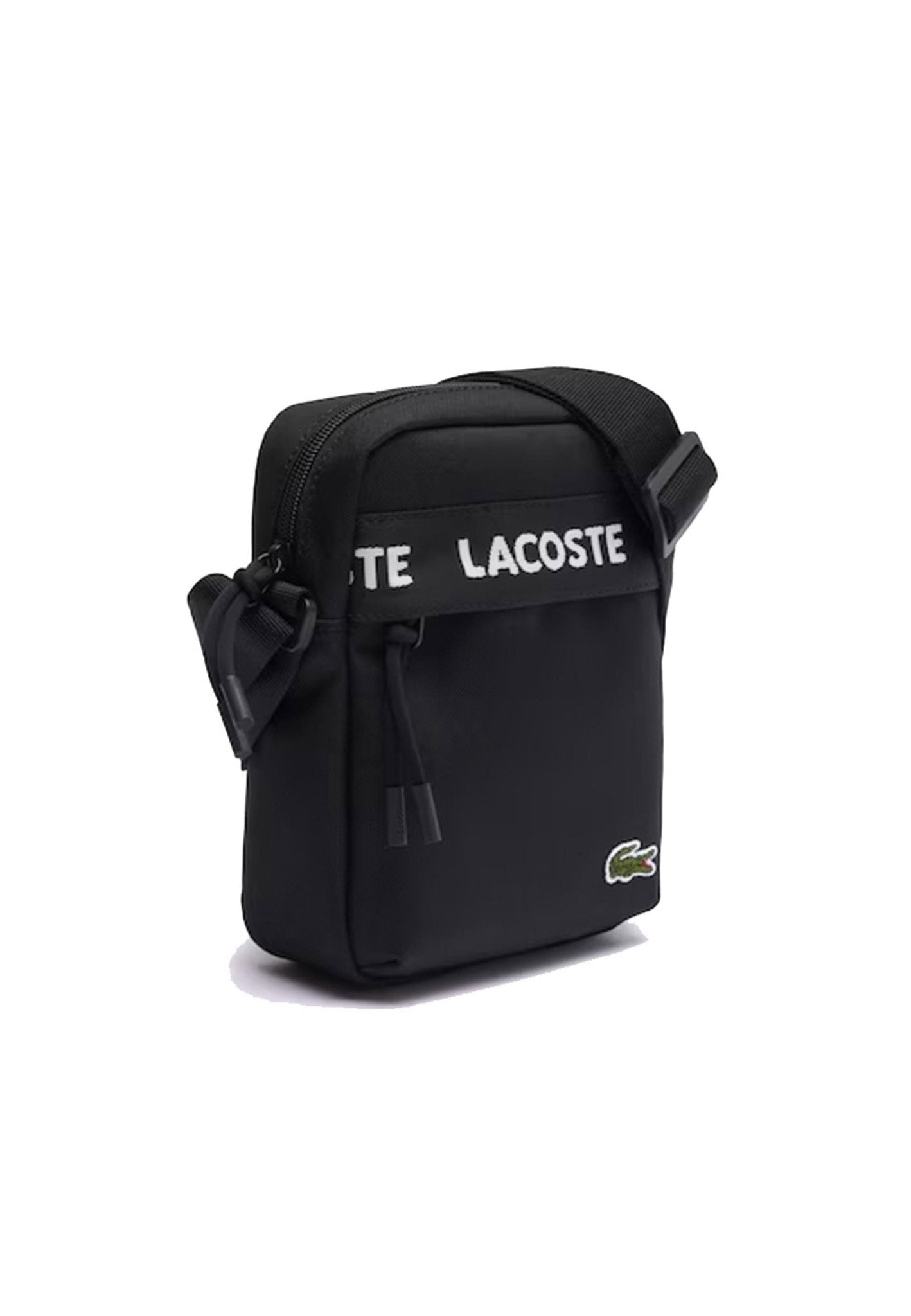 BOLSO LACOSTE NEGRO NEOCROC SHULDER BAG - AREA ZERO