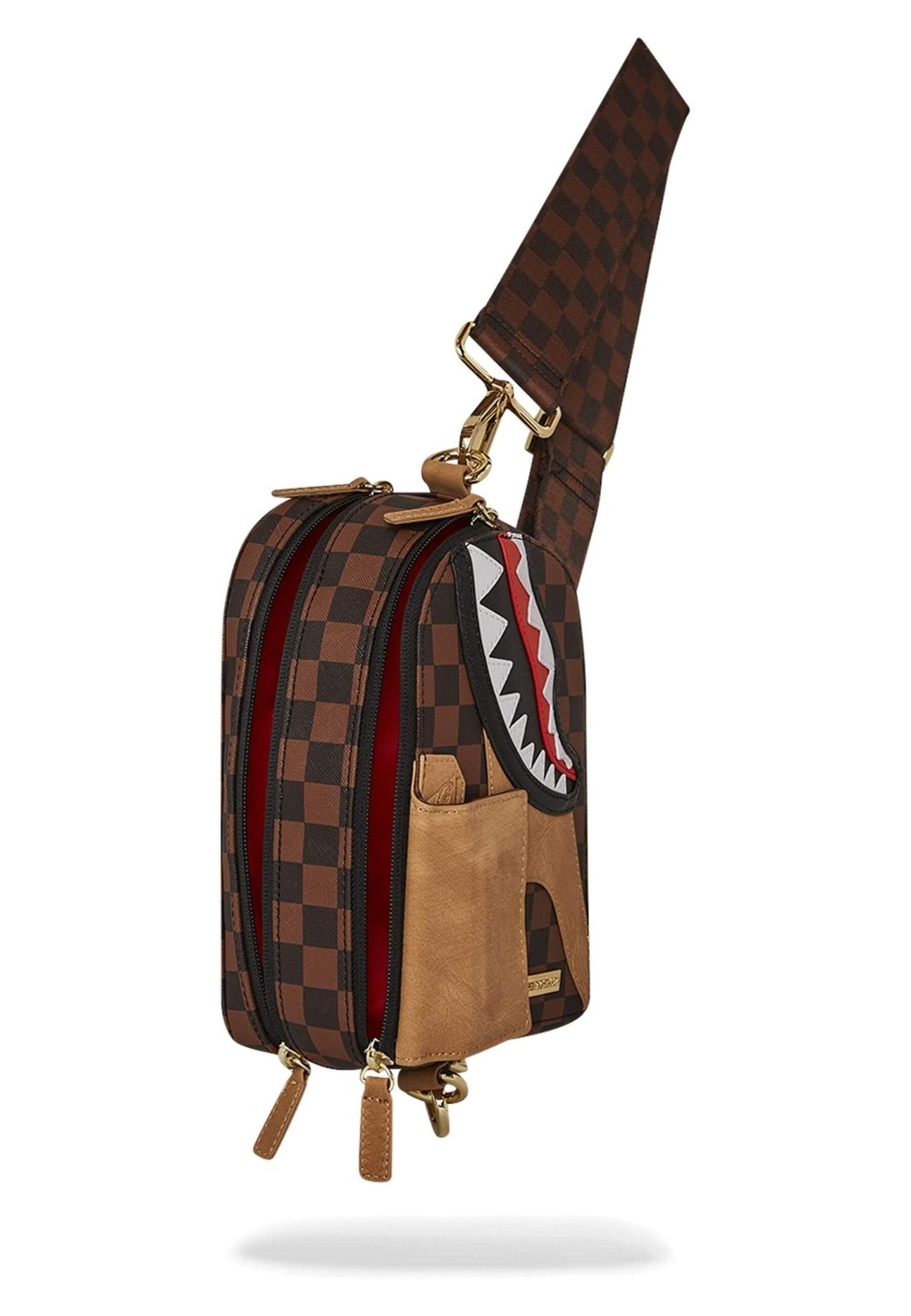 BOLSO SPRAYGROUND MARRON HENNYVILLE BACKPACK SLING - AREA ZERO