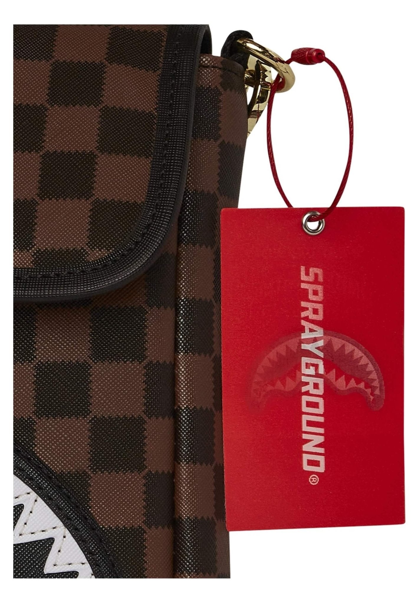 BOLSO SPRAYGROUND MARRON SAWTOOTH SHARKS IN PARIS MESSENGER SLING - AREA ZERO
