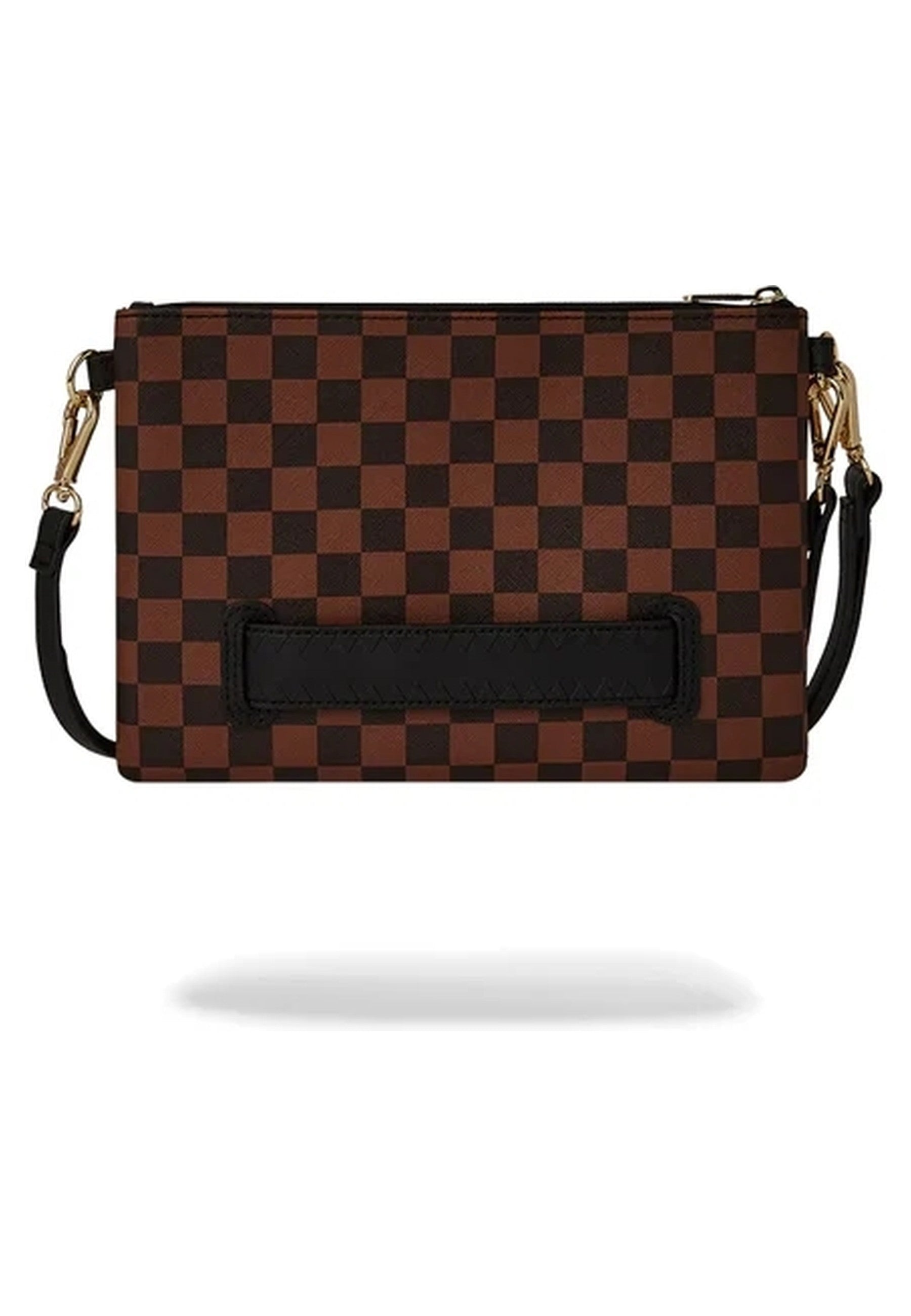 BOLSO SPRAYGROUND MARRON SHARK IN PARIS LENTICULAR CHOMP SHOULDER STRAP