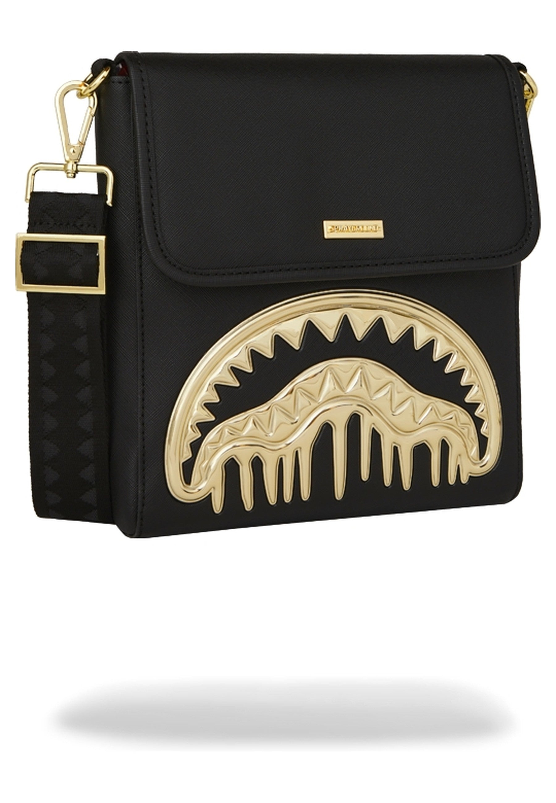 BOLSO SPRAYGROUND NEGRO GOLD AND DANGEROUS MESSENGER BAG
