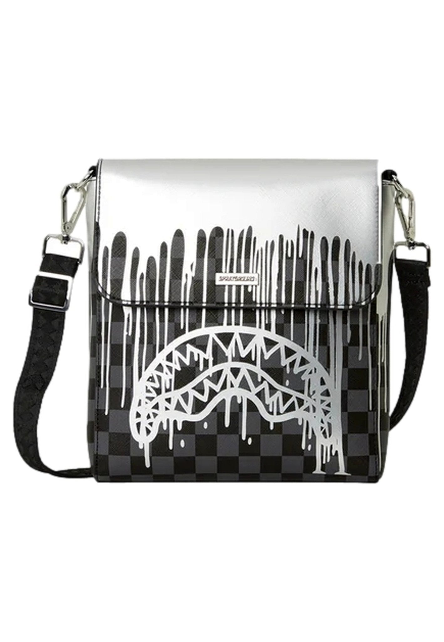 BOLSO SPRAYGROUND NEGRO METALLIC DRIPS MESSENGER BAG - AREA ZERO