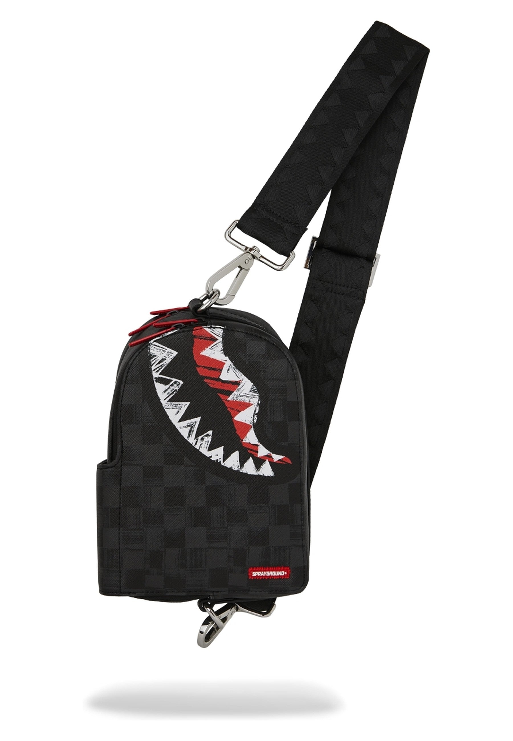 BOLSO SPRAYGROUND NEGRO SCRIBBLE SHARK BACKPACK SLING