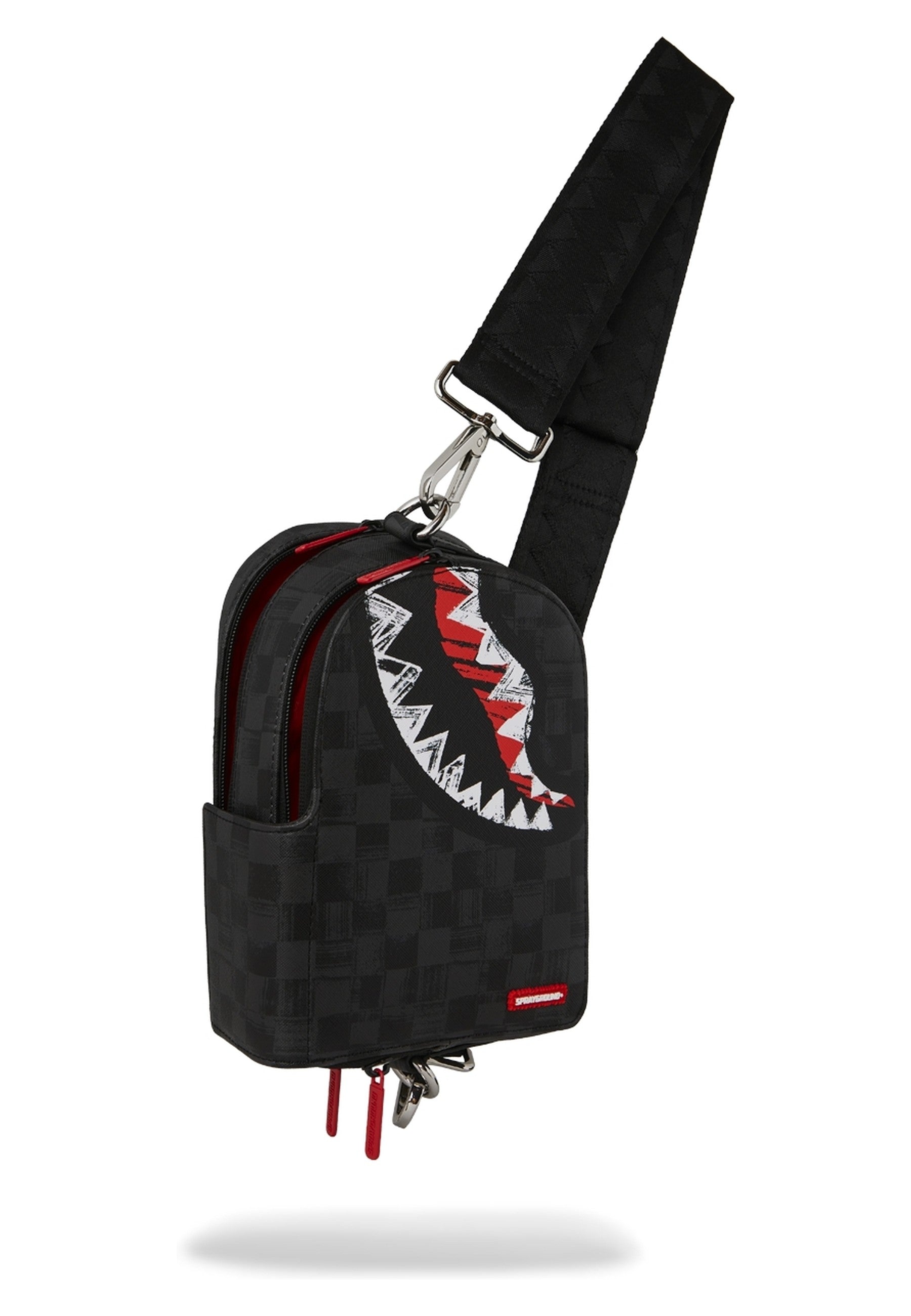 BOLSO SPRAYGROUND NEGRO SCRIBBLE SHARK BACKPACK SLING