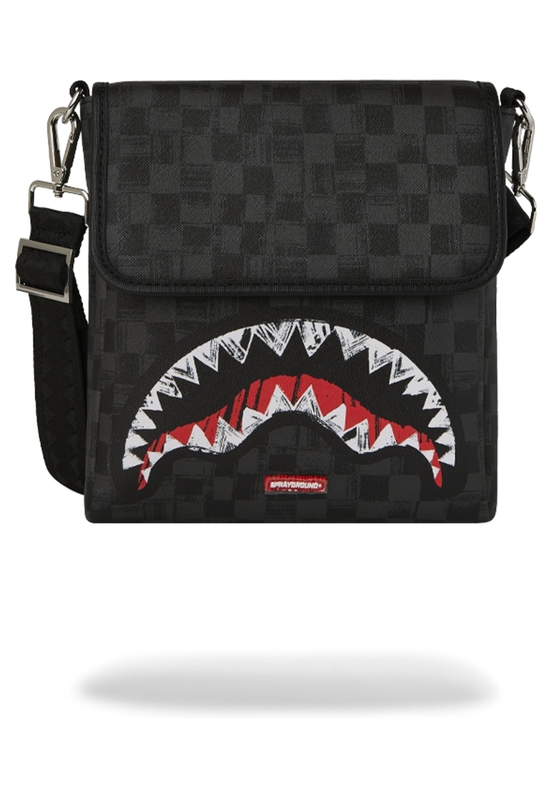 BOLSO SPRAYGROUND NEGRO SCRIBBLE SHARK MESSENGER BAG