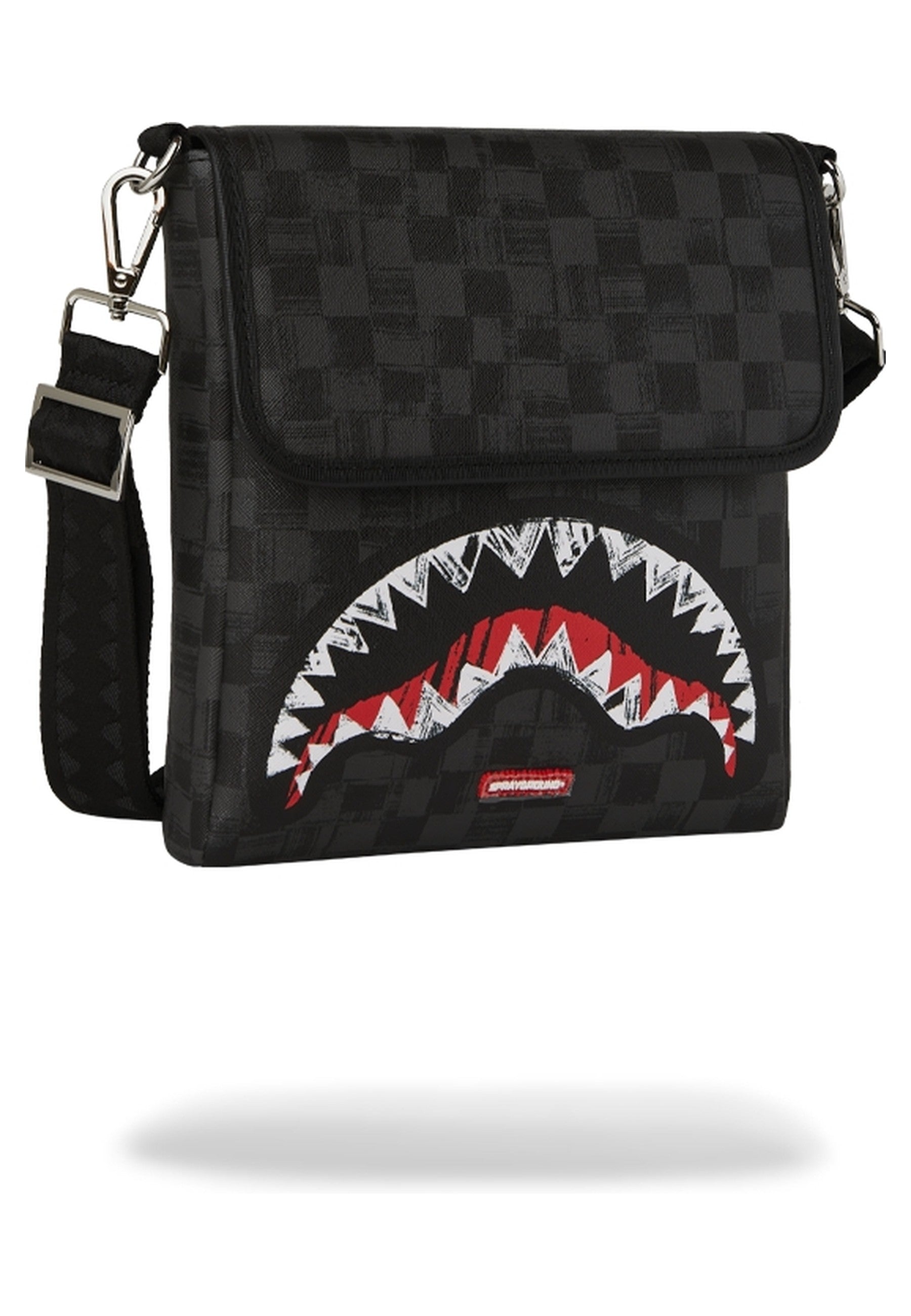 BOLSO SPRAYGROUND NEGRO SCRIBBLE SHARK MESSENGER BAG