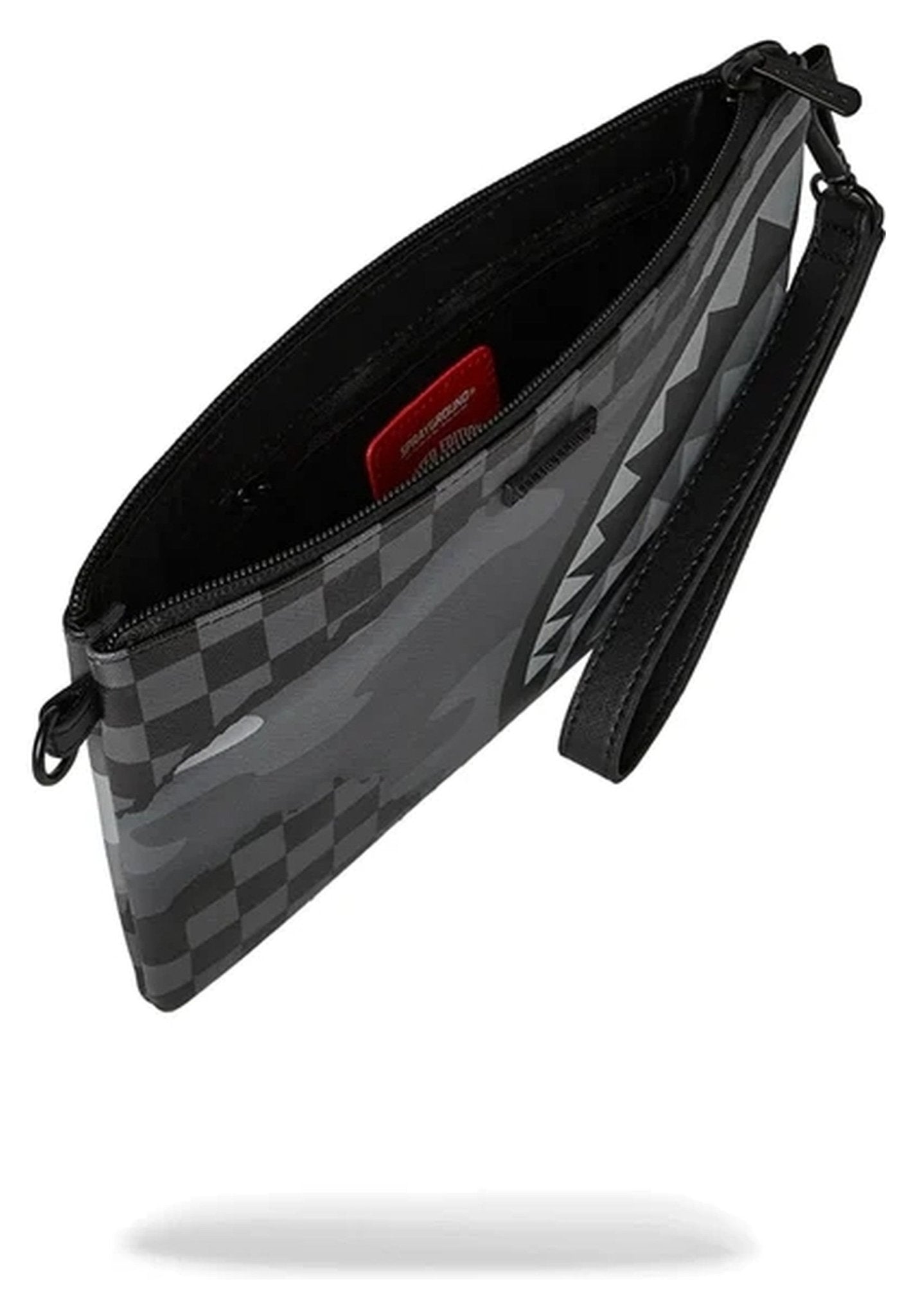BOLSO SPRAYGROUND NEGRO SPLIT UP CAMO TEAR CROSSOVER CLUTCH - AREA ZERO