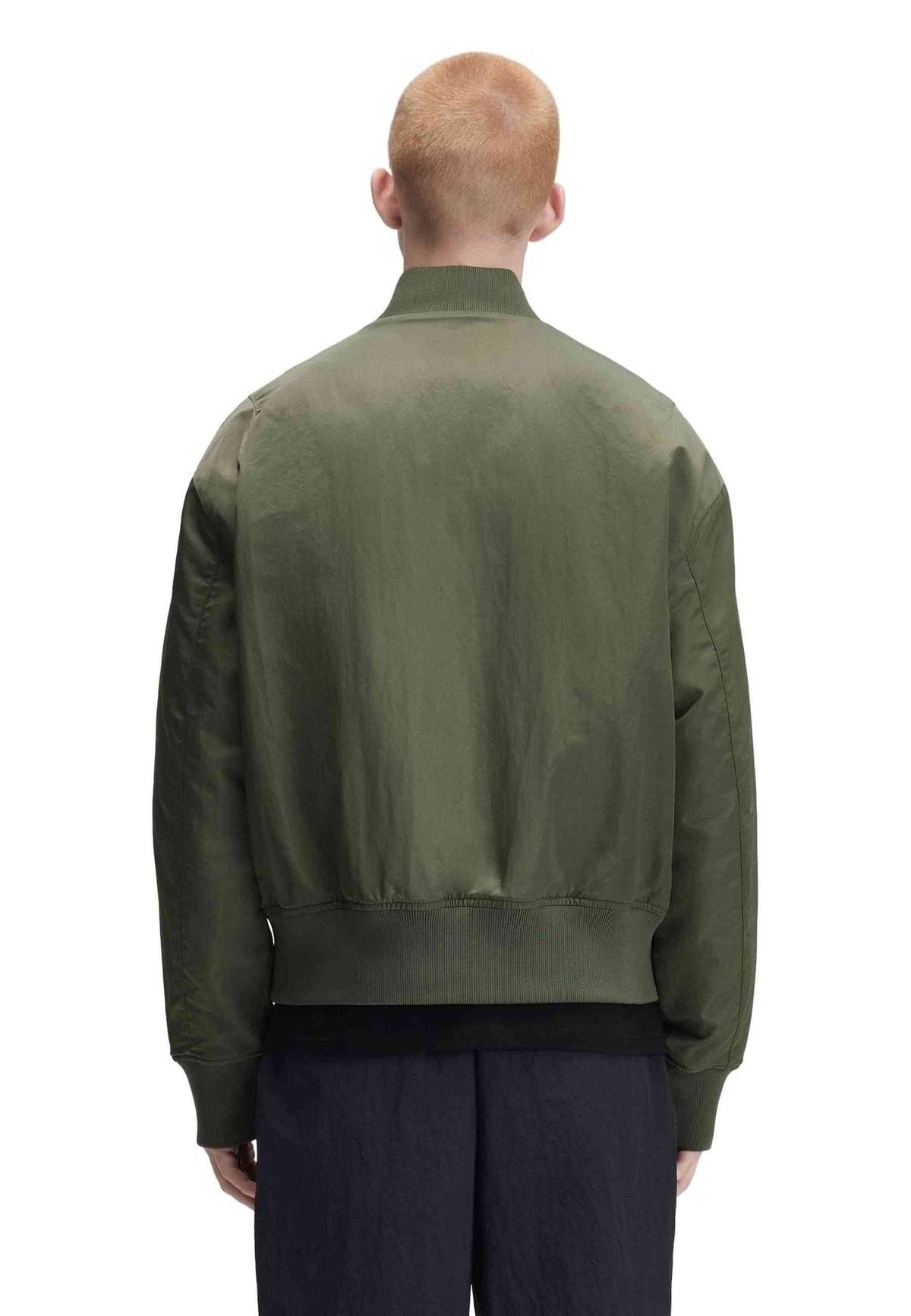 BOMBER FRED PERRY VERDE QUILTED TENNIS BOMBER JACKET