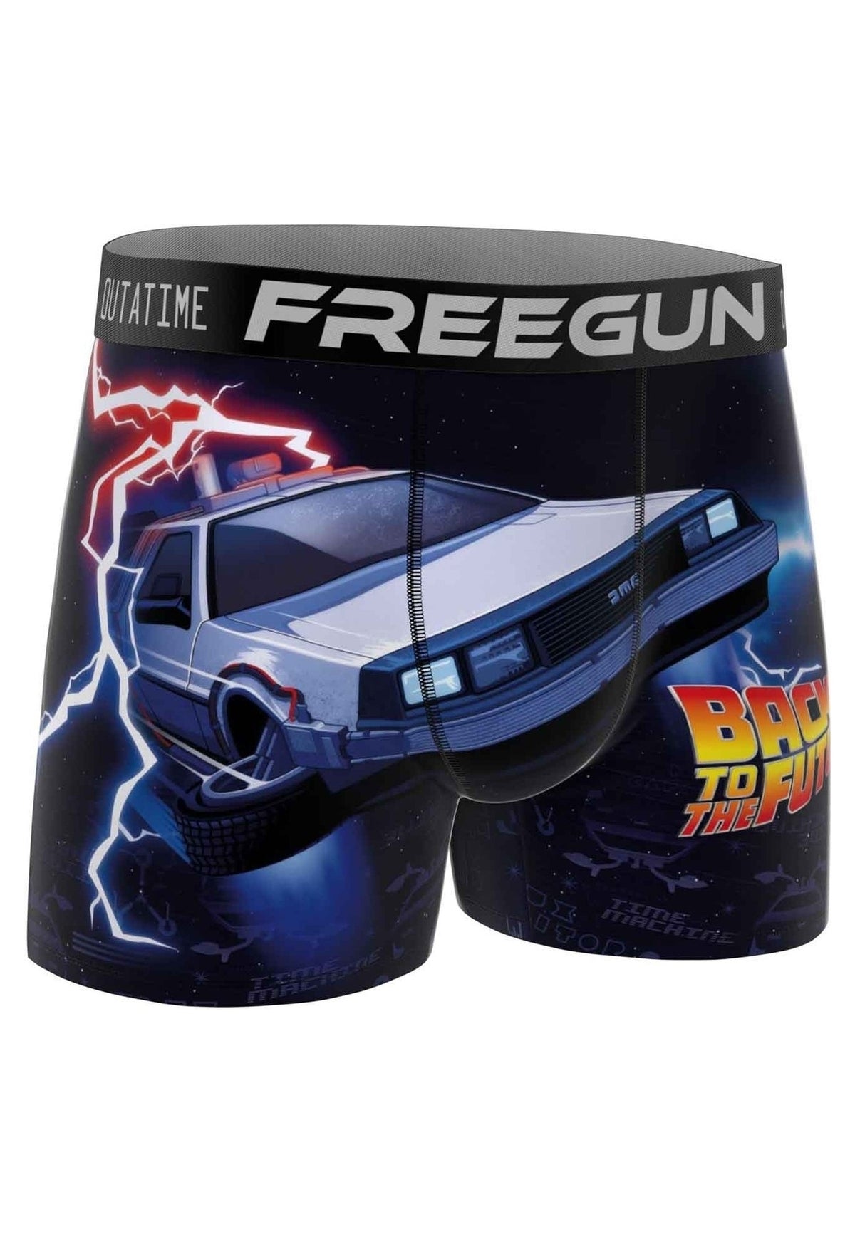BOXER FREEGUN DELOREAN BACK TO THE FUTURE STANDARD LENGHT TRUNK