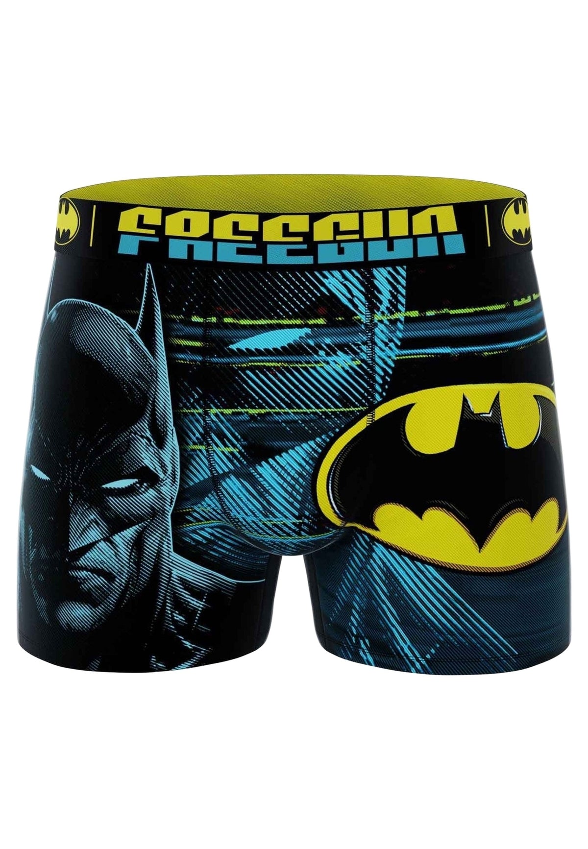 BOXER FREEGUN NEGRO BATMAN CLASSIC LOGO STANDARD LENGHT TRUNK